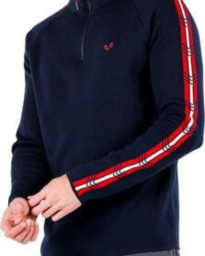 Woolona Merino Pullover Herren - NOYAN - 100% Merinowolle 1/4 (Zip)