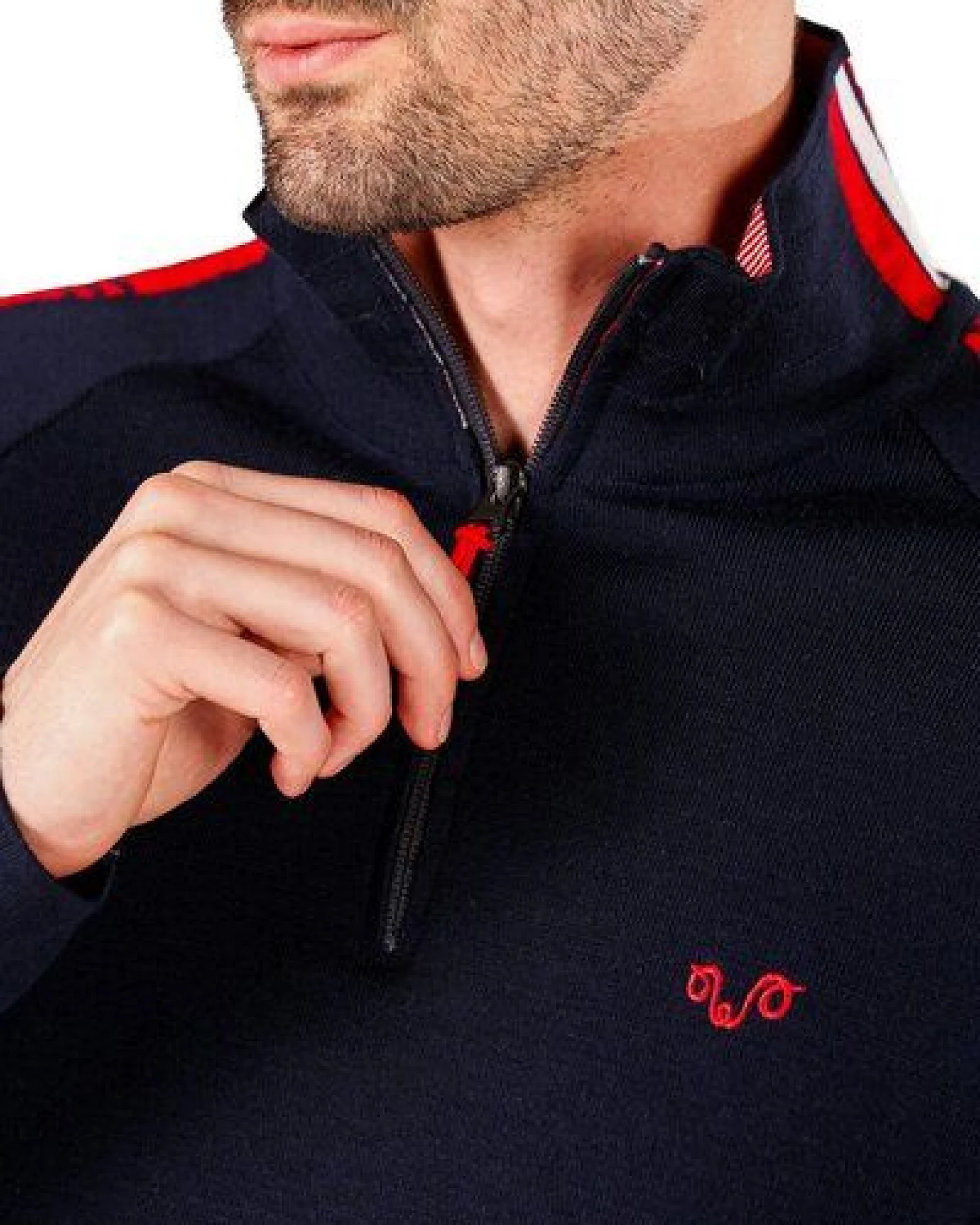 Woolona Merino Pullover Herren - NOYAN - 100% Merinowolle 1/4 (Zip) – Ansicht 3