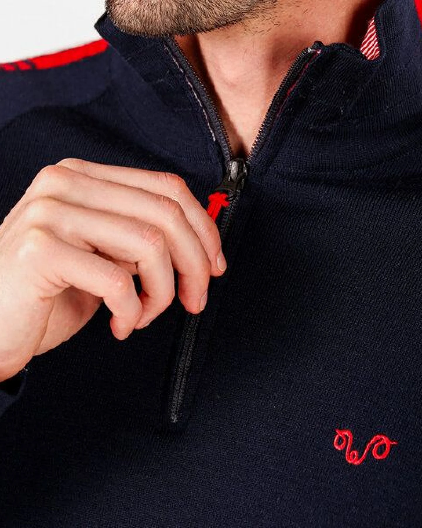 Woolona Merino Pullover Herren - NOYAN - 100% Merinowolle 1/4 (Zip) – Ansicht 3