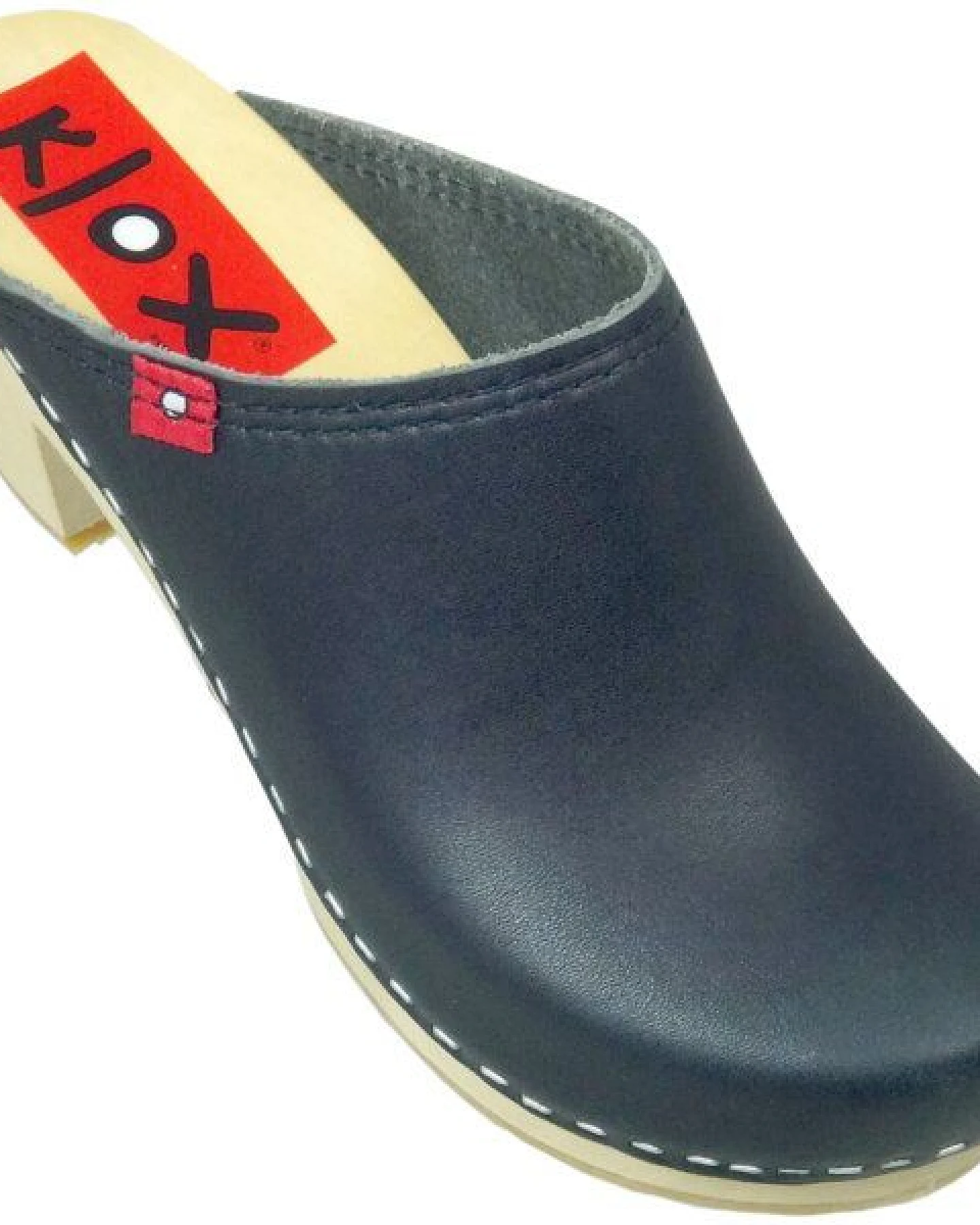 Klox 6 1/2 - Medium Heel Holzclog mit pflanzlich gegerbtem Leder – Ansicht 2