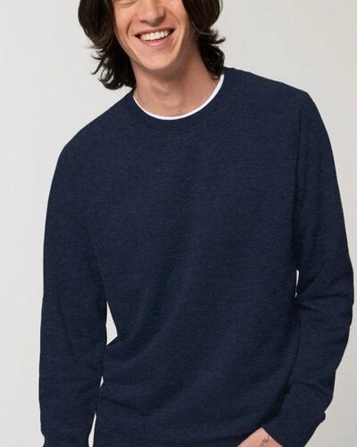 Kultgut NEW Recycling Generation - GOTS zertifiziert - Vegan Pulloversweater / Dunkelblaumeliert