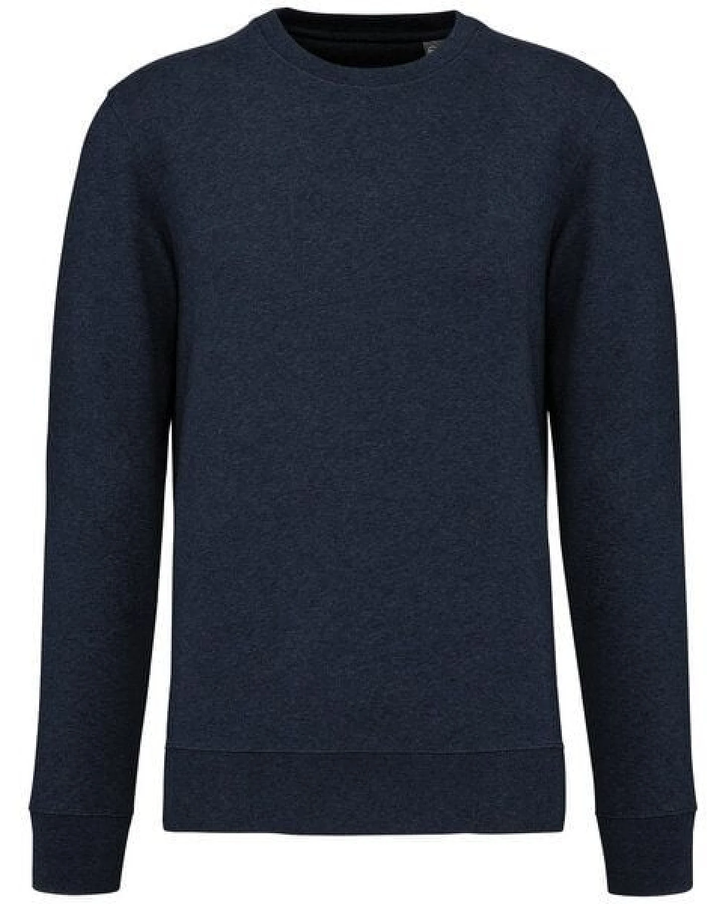 Kultgut NEW Recycling Generation - GOTS zertifiziert - Vegan Pulloversweater / Dunkelblaumeliert – Ansicht 4