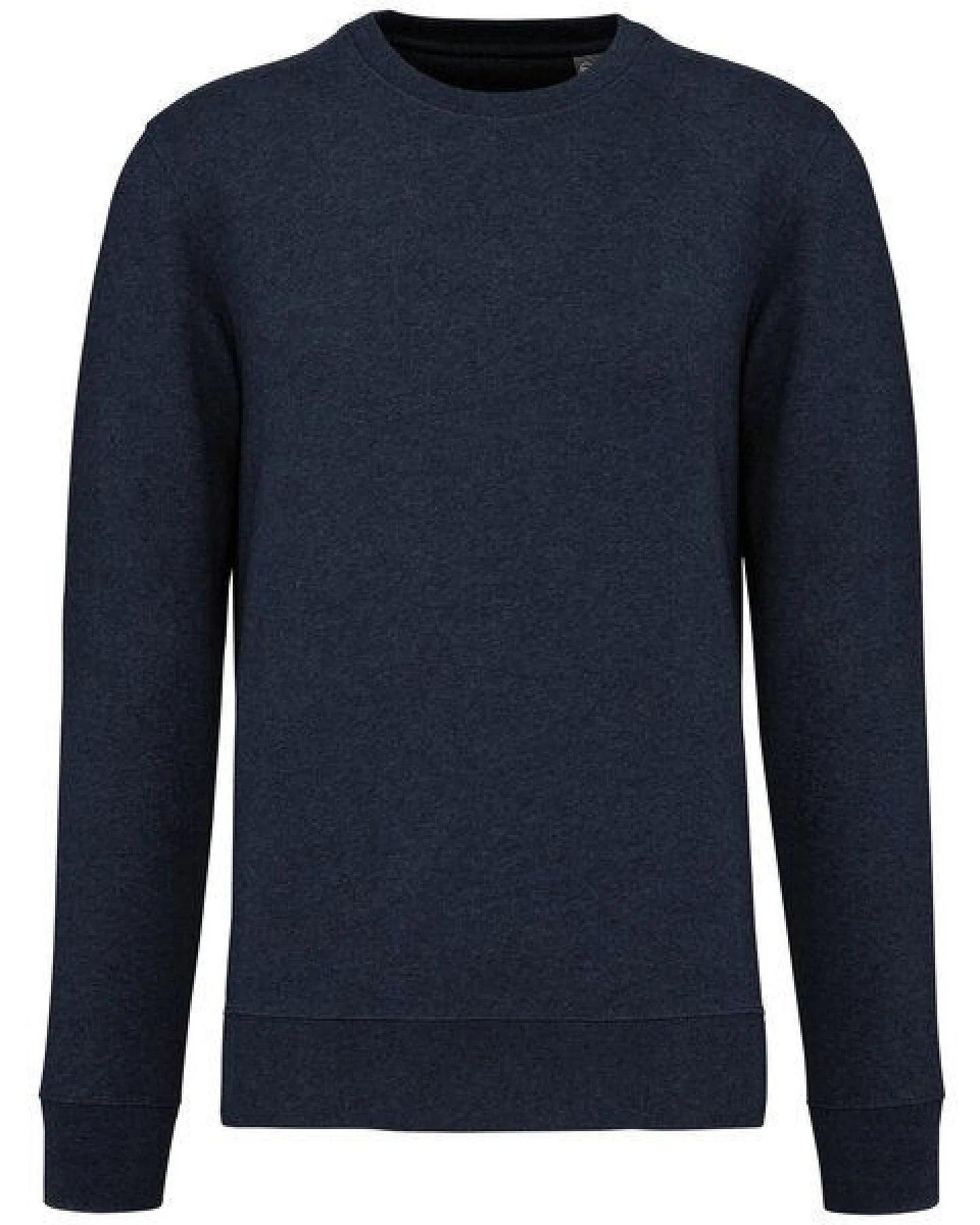 Kultgut NEW Recycling Generation - GOTS zertifiziert - Vegan Pulloversweater / Dunkelblaumeliert – Ansicht 3