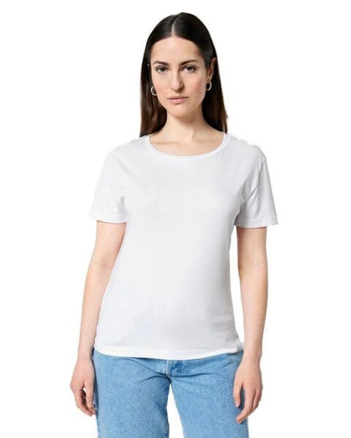 YTWOO Damen-Scoop-Neck-T-Shirt aus Bio-Baumwolle