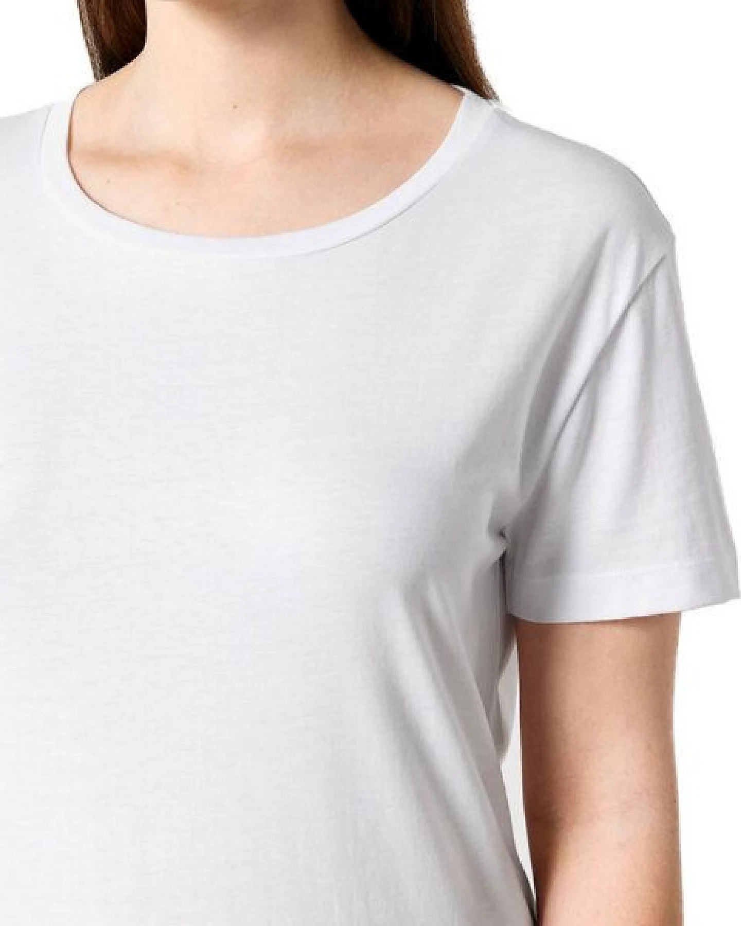YTWOO Damen-Scoop-Neck-T-Shirt aus Bio-Baumwolle – Ansicht 2