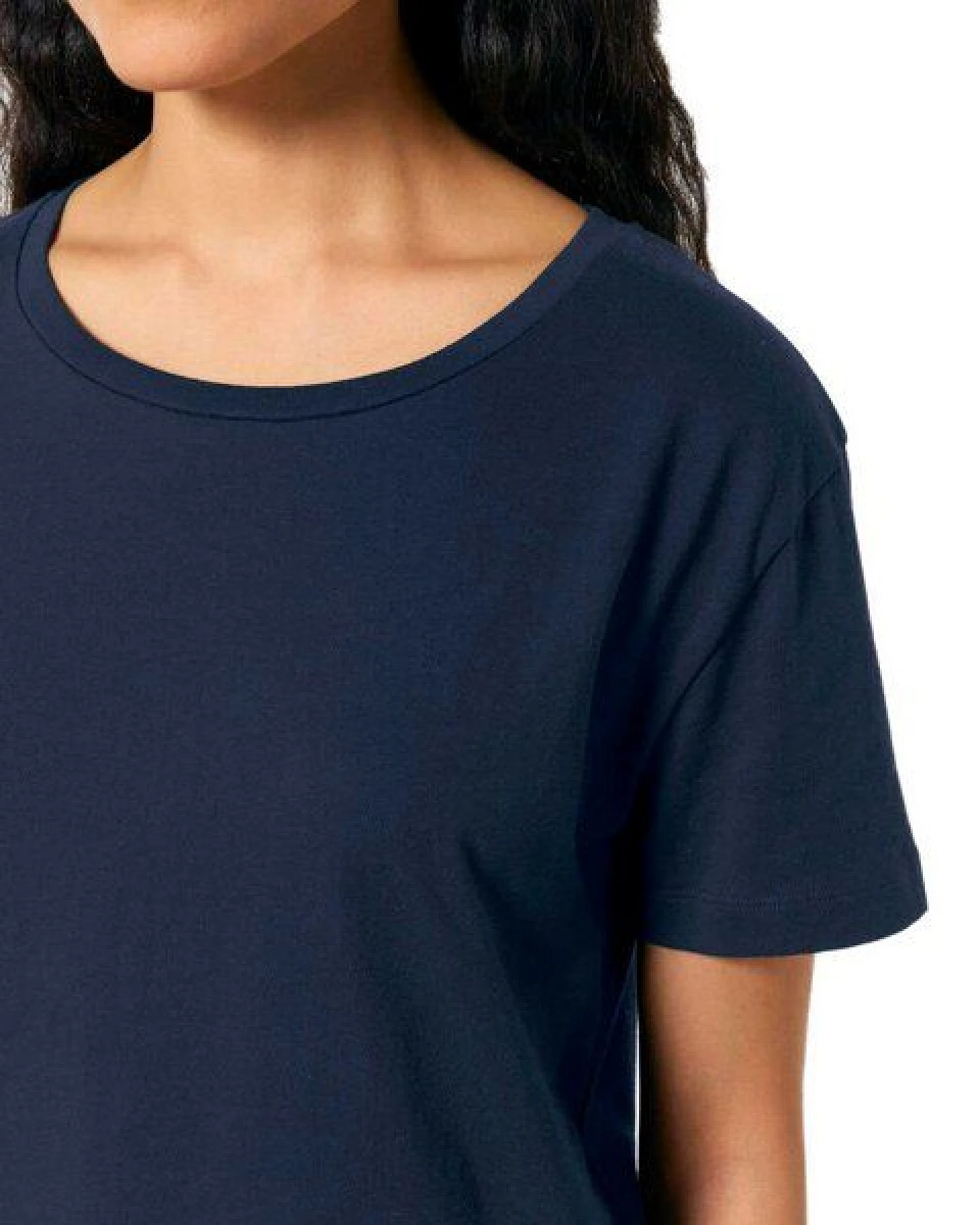 YTWOO Damen-Scoop-Neck-T-Shirt aus Bio-Baumwolle – Ansicht 2