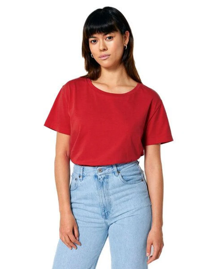 YTWOO Damen-Scoop-Neck-T-Shirt aus Bio-Baumwolle