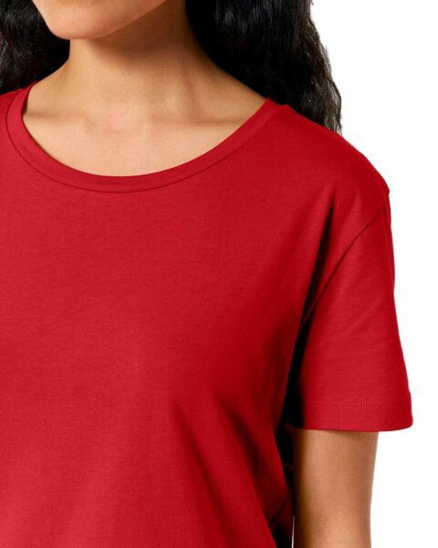 YTWOO Damen-Scoop-Neck-T-Shirt aus Bio-Baumwolle – Ansicht 2