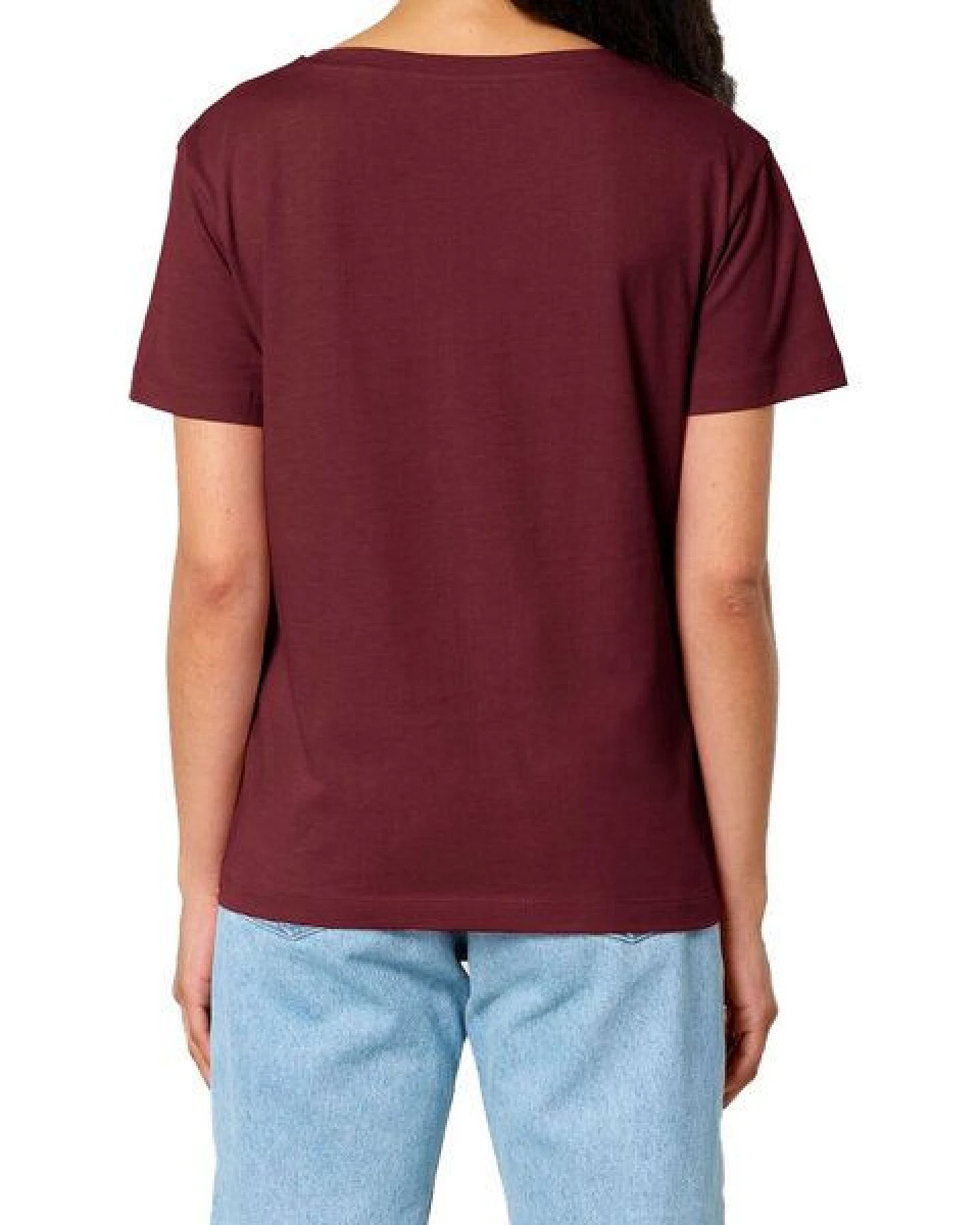 YTWOO Damen-Scoop-Neck-T-Shirt aus Bio-Baumwolle – Ansicht 3