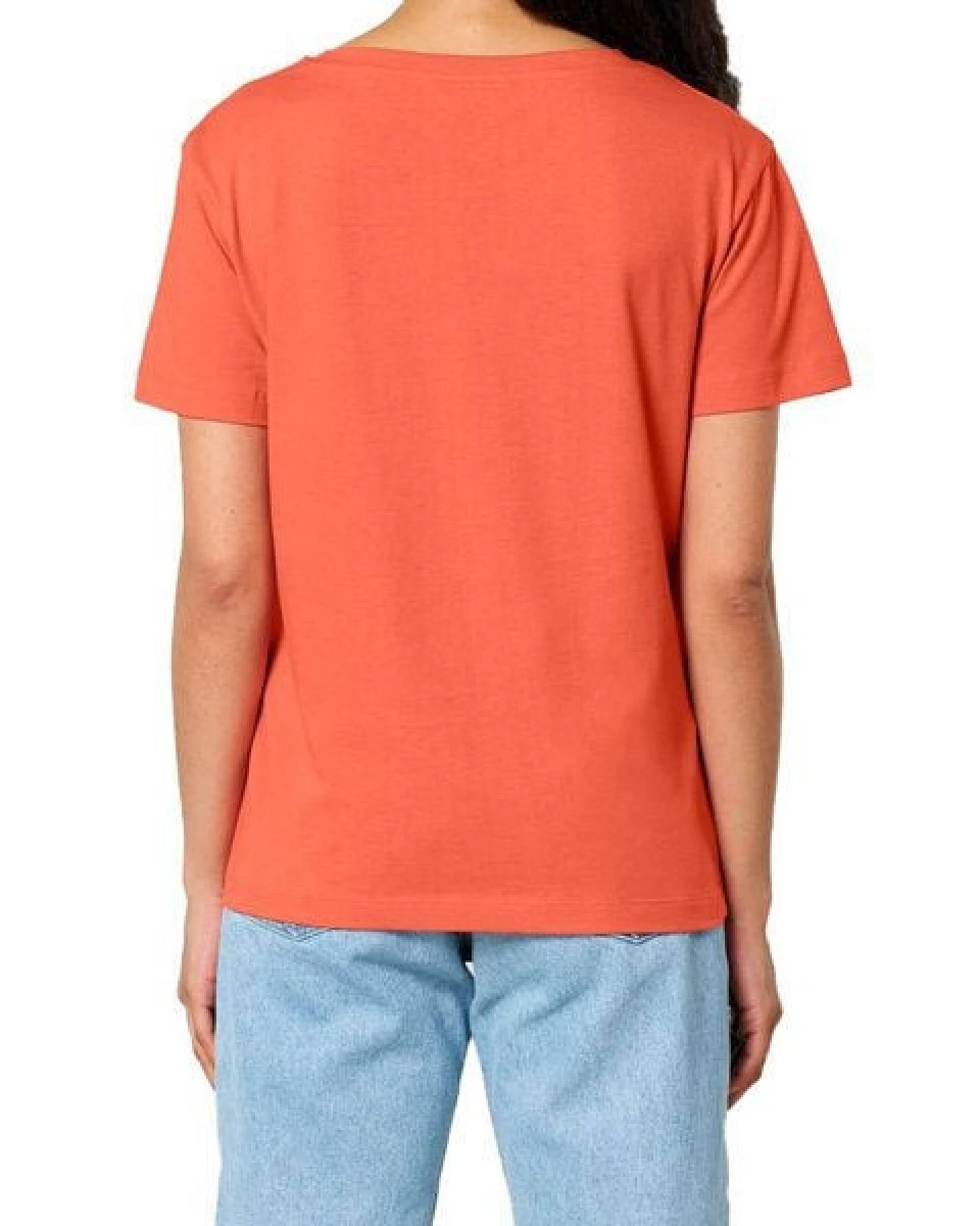 YTWOO Damen-Scoop-Neck-T-Shirt aus Bio-Baumwolle – Ansicht 4