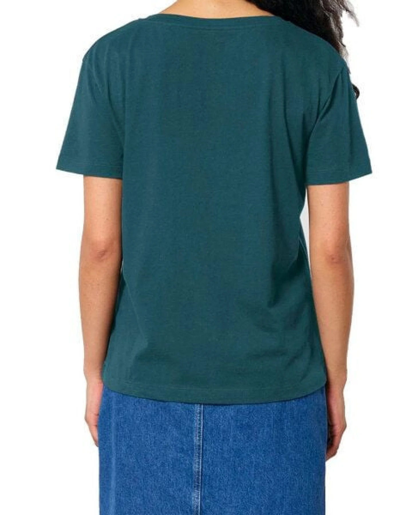 YTWOO Damen-Scoop-Neck-T-Shirt aus Bio-Baumwolle – Ansicht 3