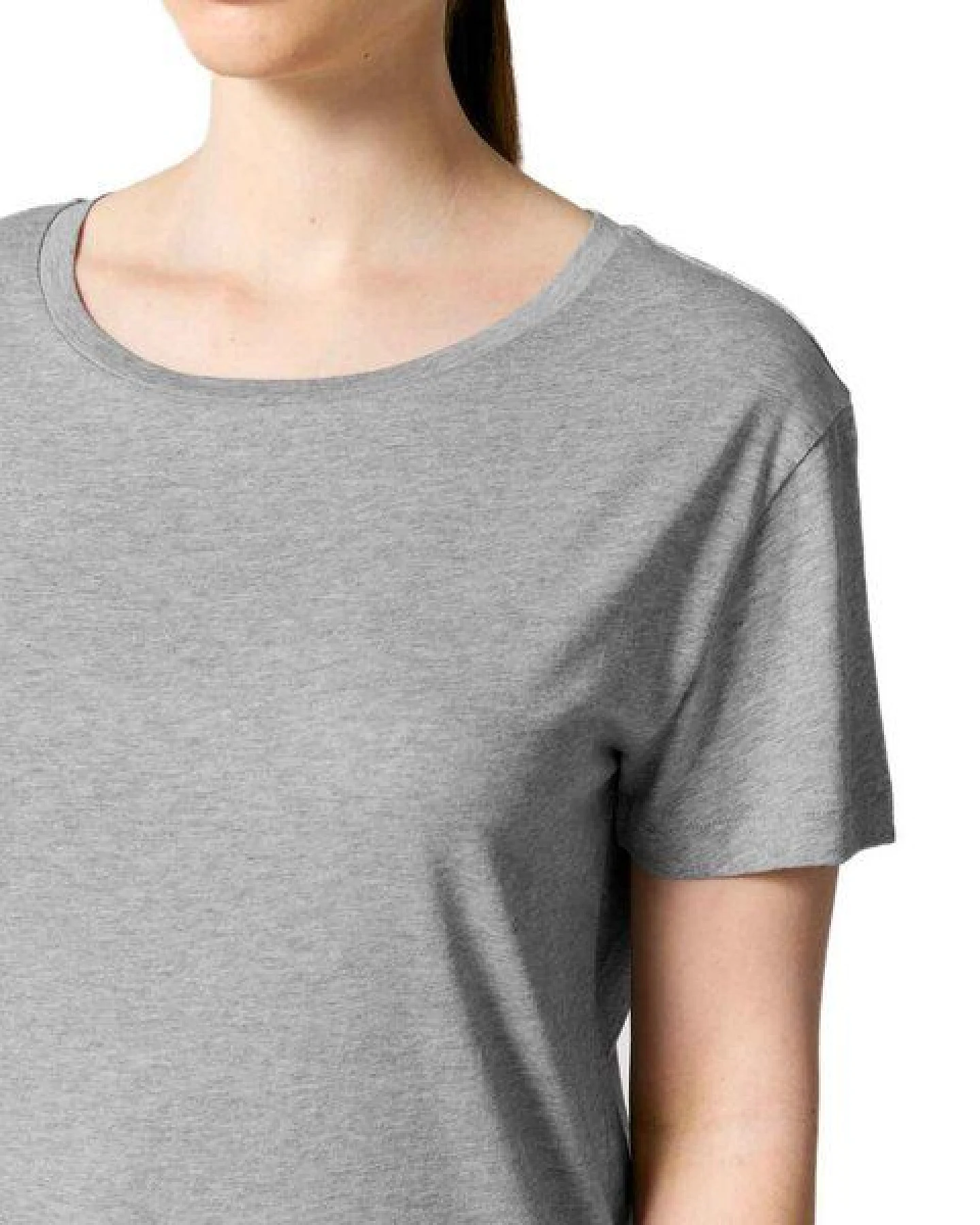 YTWOO Damen-Scoop-Neck-T-Shirt aus Bio-Baumwolle – Ansicht 2