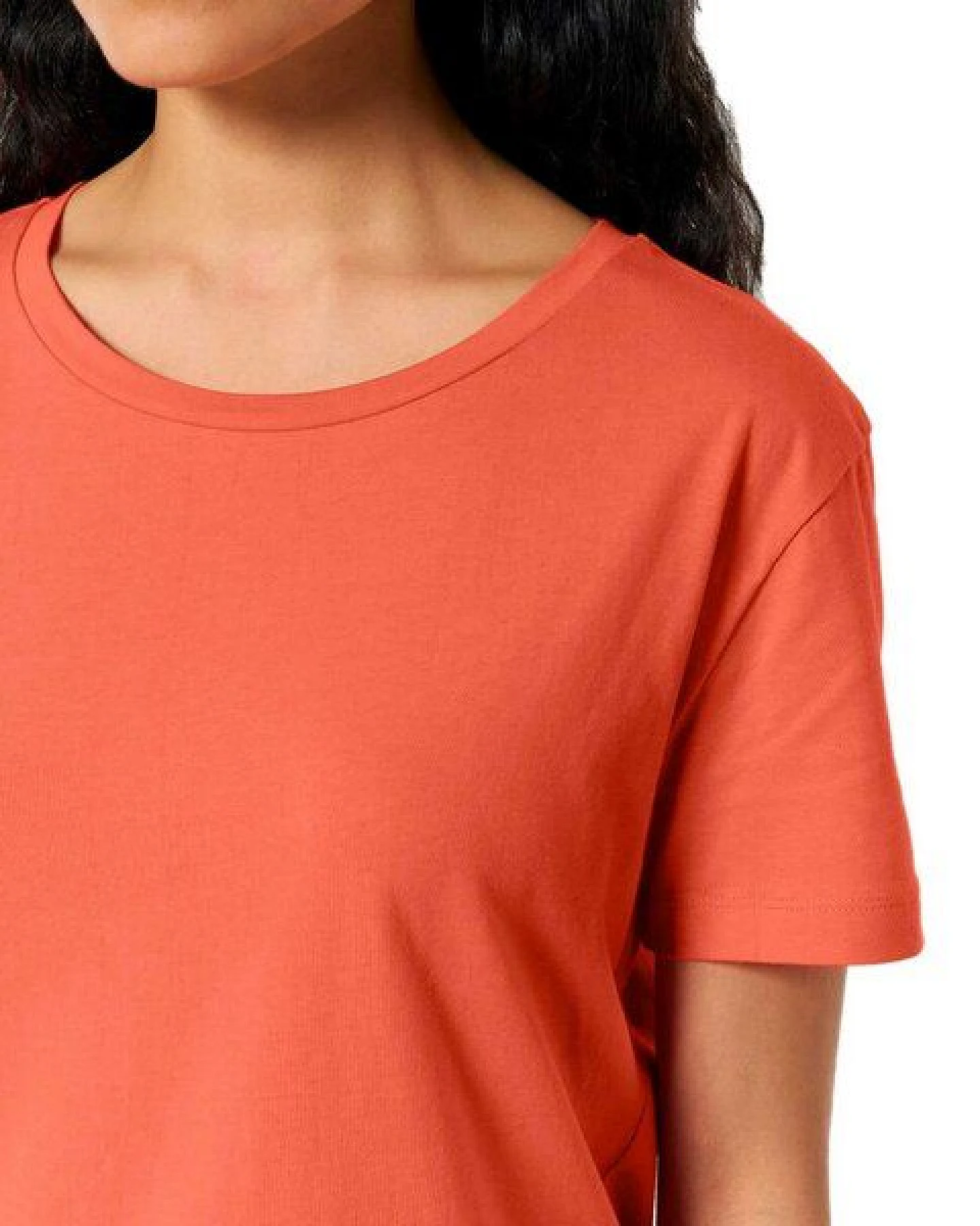 YTWOO Damen-Scoop-Neck-T-Shirt aus Bio-Baumwolle – Ansicht 2