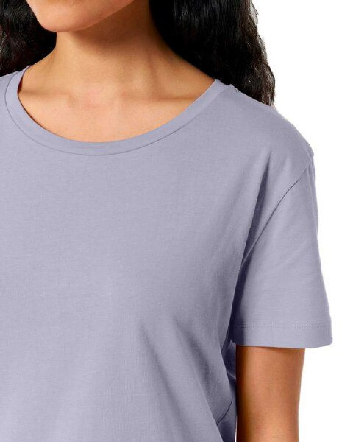 YTWOO Damen-Scoop-Neck-T-Shirt aus Bio-Baumwolle – Ansicht 2