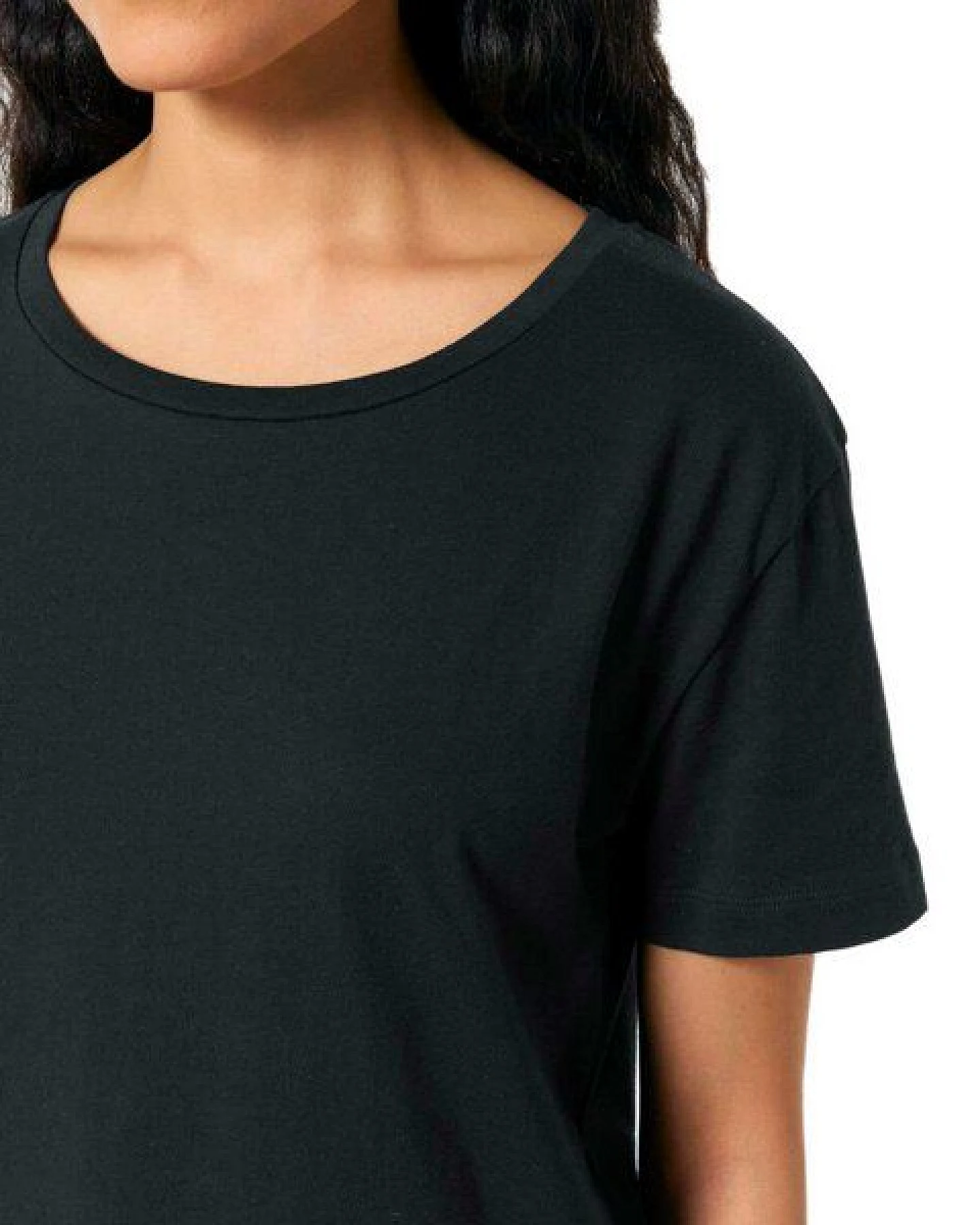 YTWOO Damen-Scoop-Neck-T-Shirt aus Bio-Baumwolle – Ansicht 2