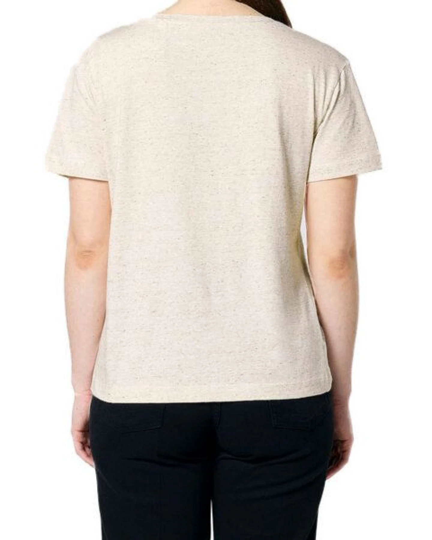 YTWOO Damen-Scoop-Neck-T-Shirt aus Bio-Baumwolle – Ansicht 3