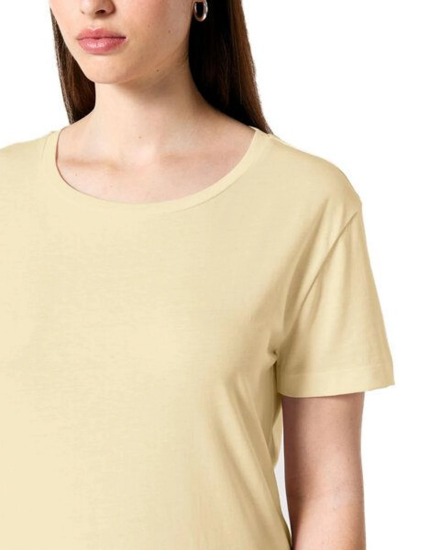 YTWOO Damen-Scoop-Neck-T-Shirt aus Bio-Baumwolle – Ansicht 2