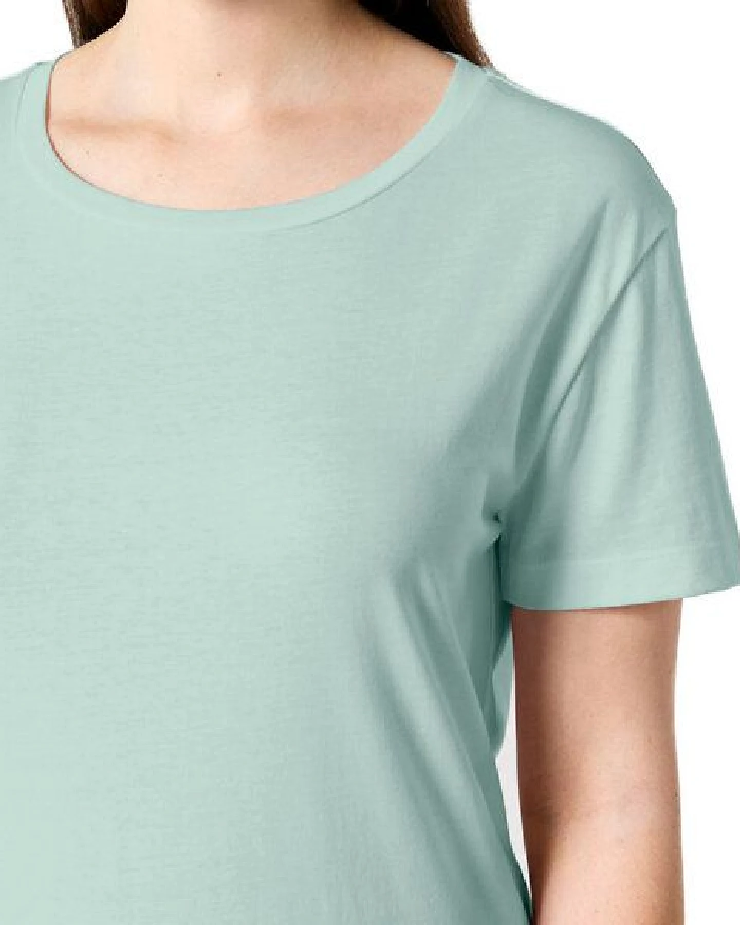 YTWOO Damen-Scoop-Neck-T-Shirt aus Bio-Baumwolle – Ansicht 2