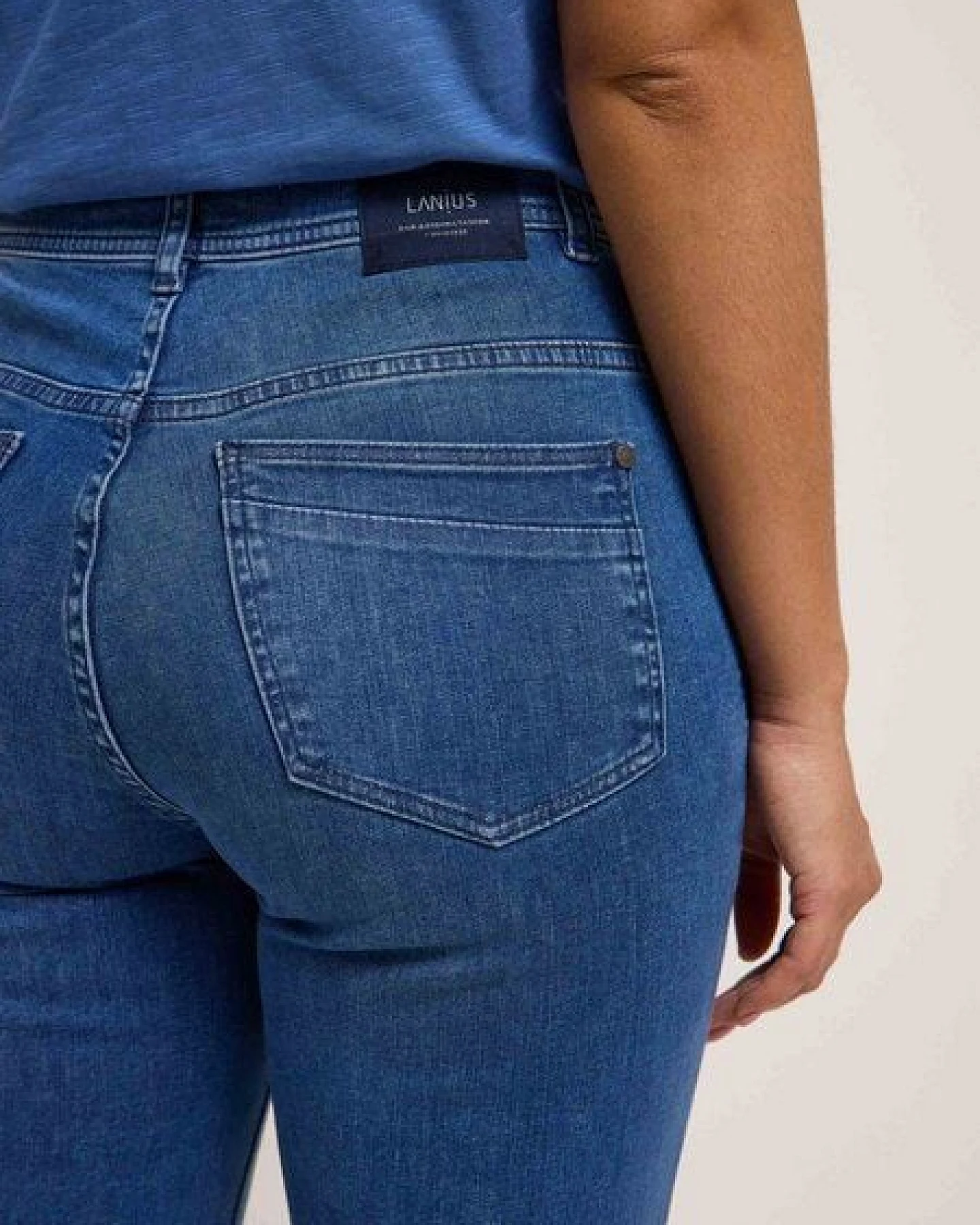 LANIUS Slim Jeans aus Bio-Baumwolle – Ansicht 4
