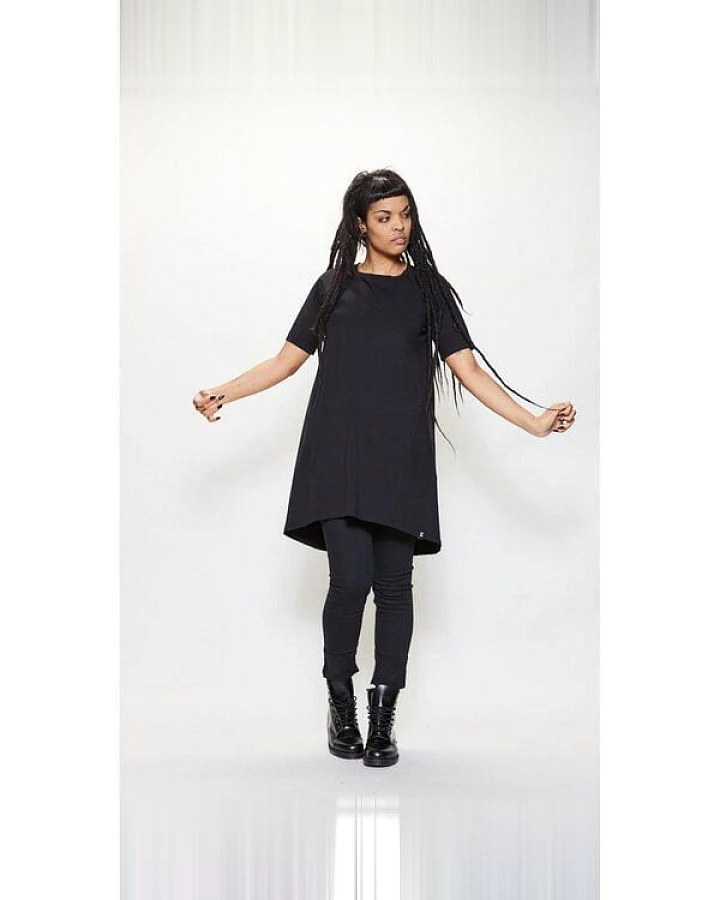 LUMEN organic Kleid ausgestellt 1/2-Arm JERSEY