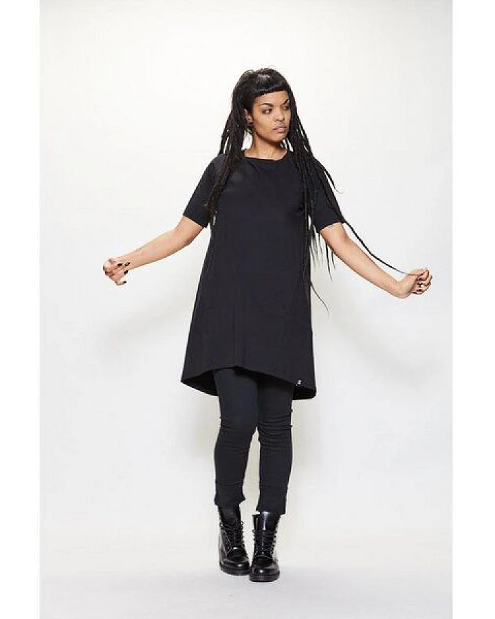 LUMEN organic Kleid ausgestellt 1/2-Arm JERSEY