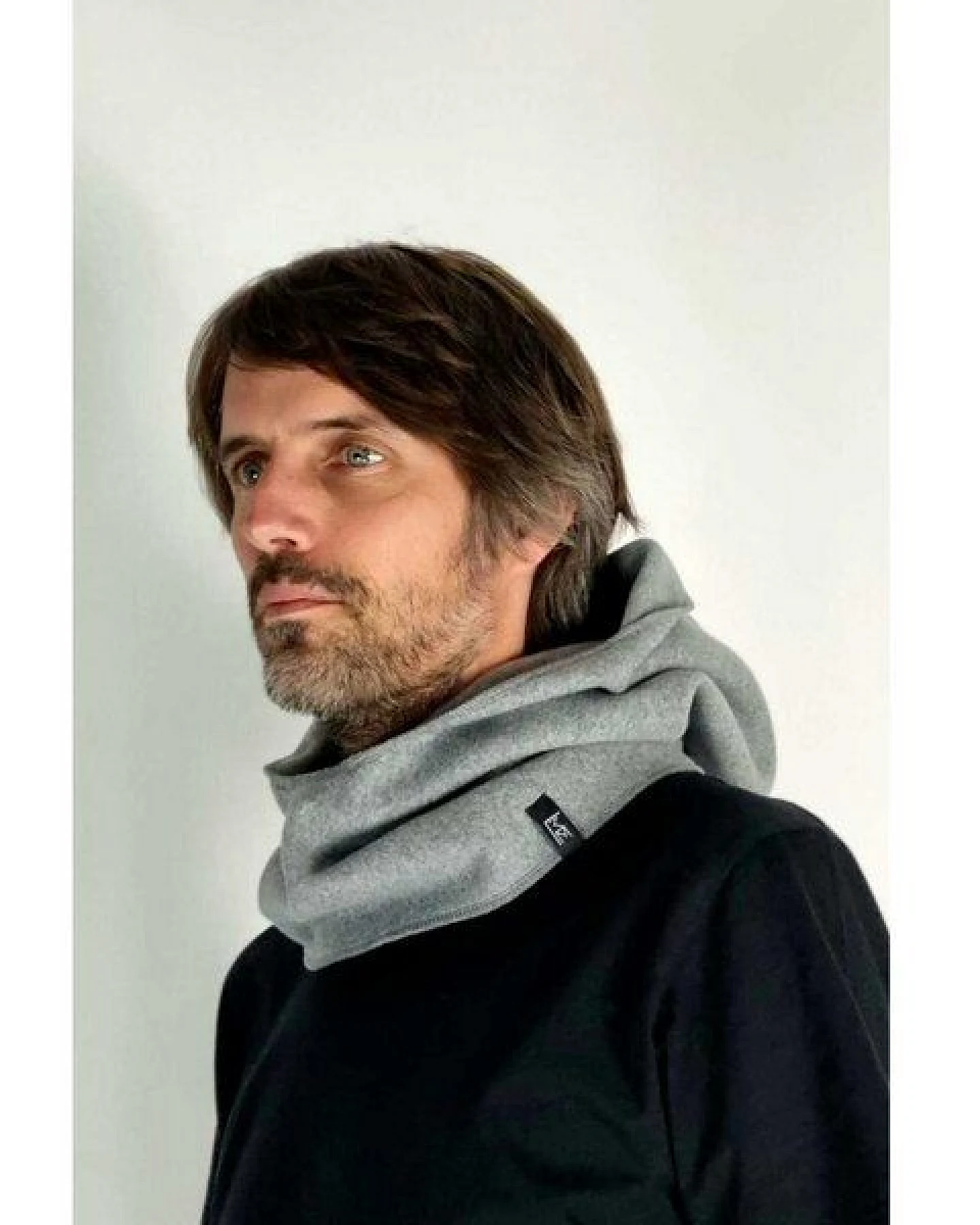 LUMEN organic Kapuzenloop BIO-BAUMWOLLFLEECE – Ansicht 3
