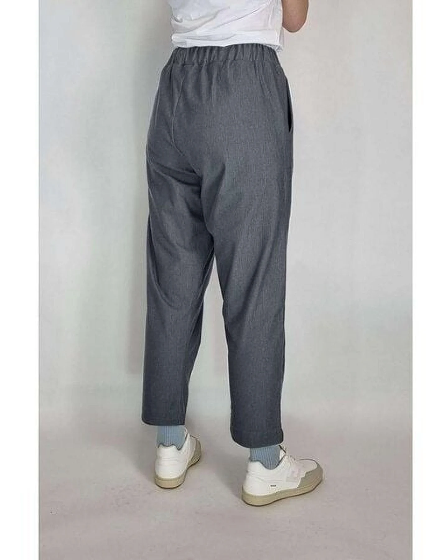 LUMEN organic Hose BUNDFALTEN DENIM STRETCH – Ansicht 3
