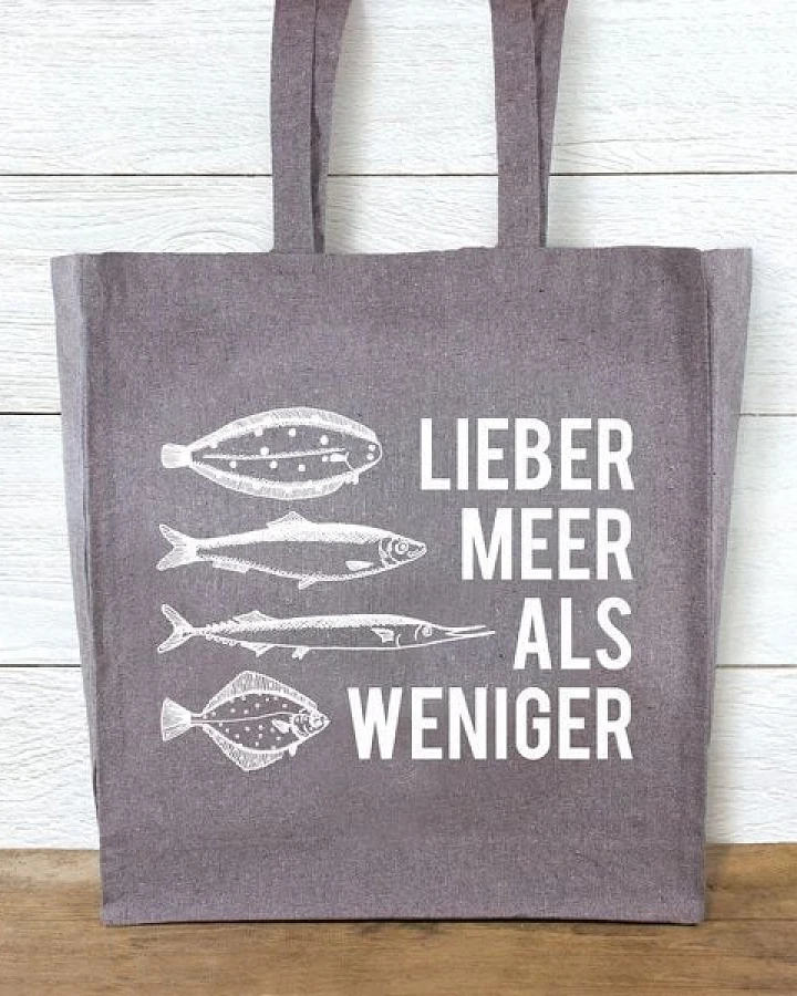 Bow & Hummingbird Shopper "Lieber Meer als weniger"