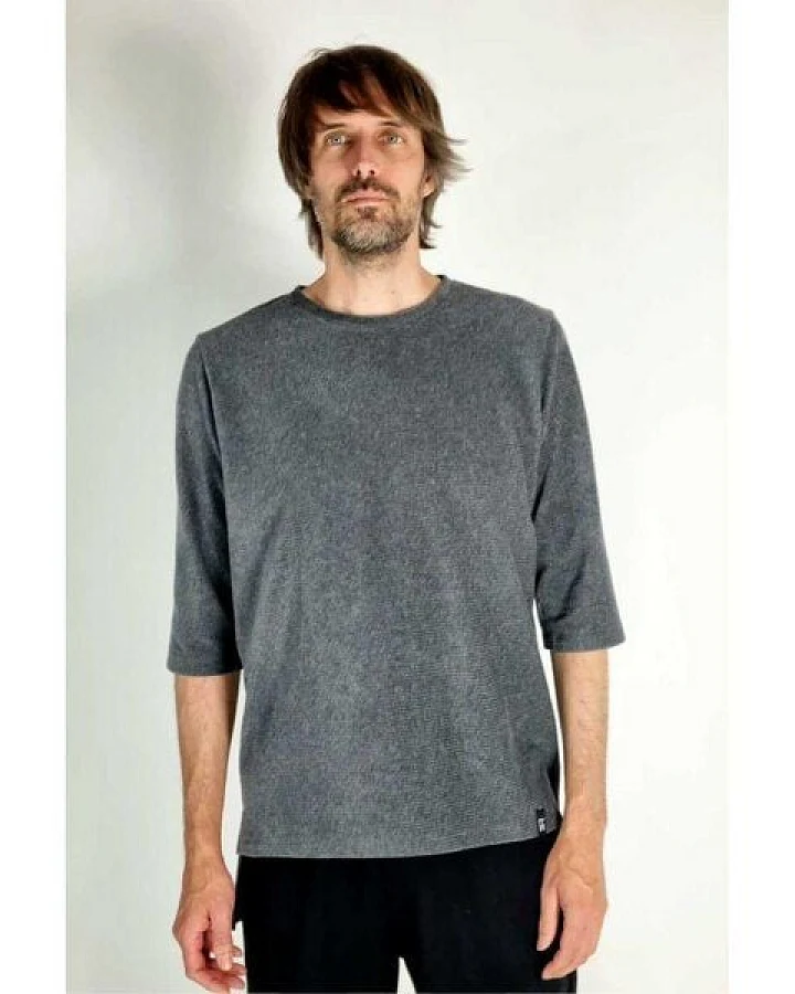 LUMEN organic Halbarm-Shirt WAFFELNICKI