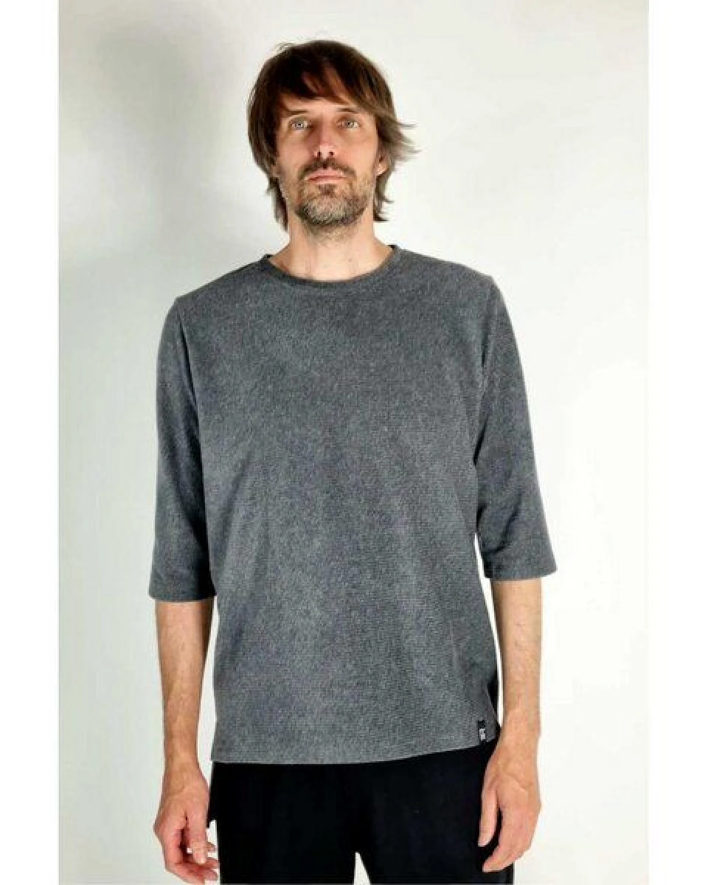 LUMEN organic Halbarm-Shirt WAFFELNICKI – Ansicht 2