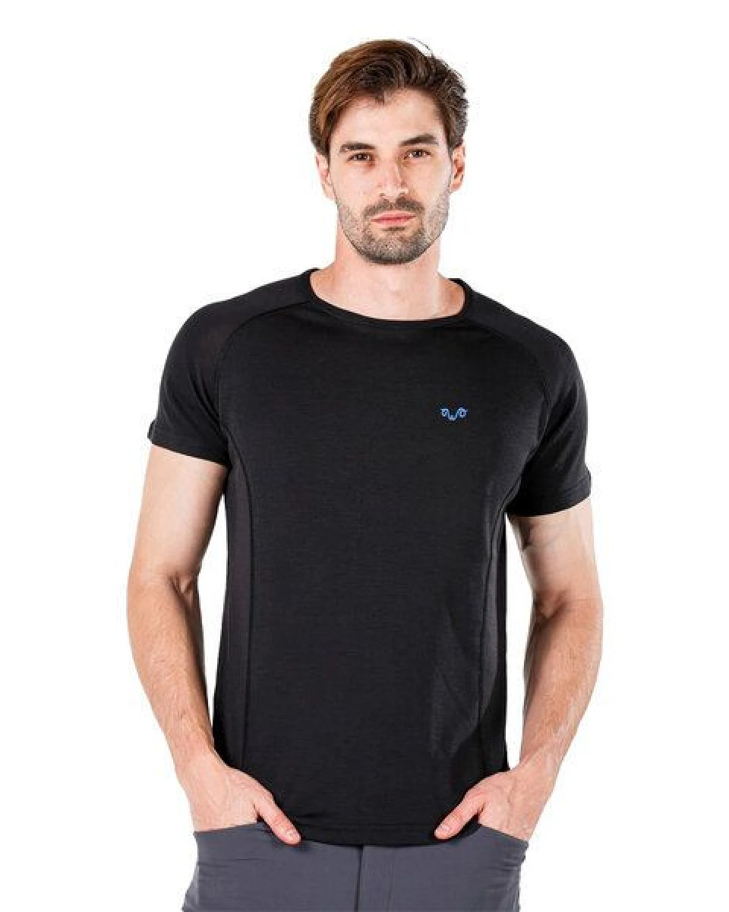 Woolona Kurzarmshirt - BERG- 100% Merinowolle – Ansicht 2