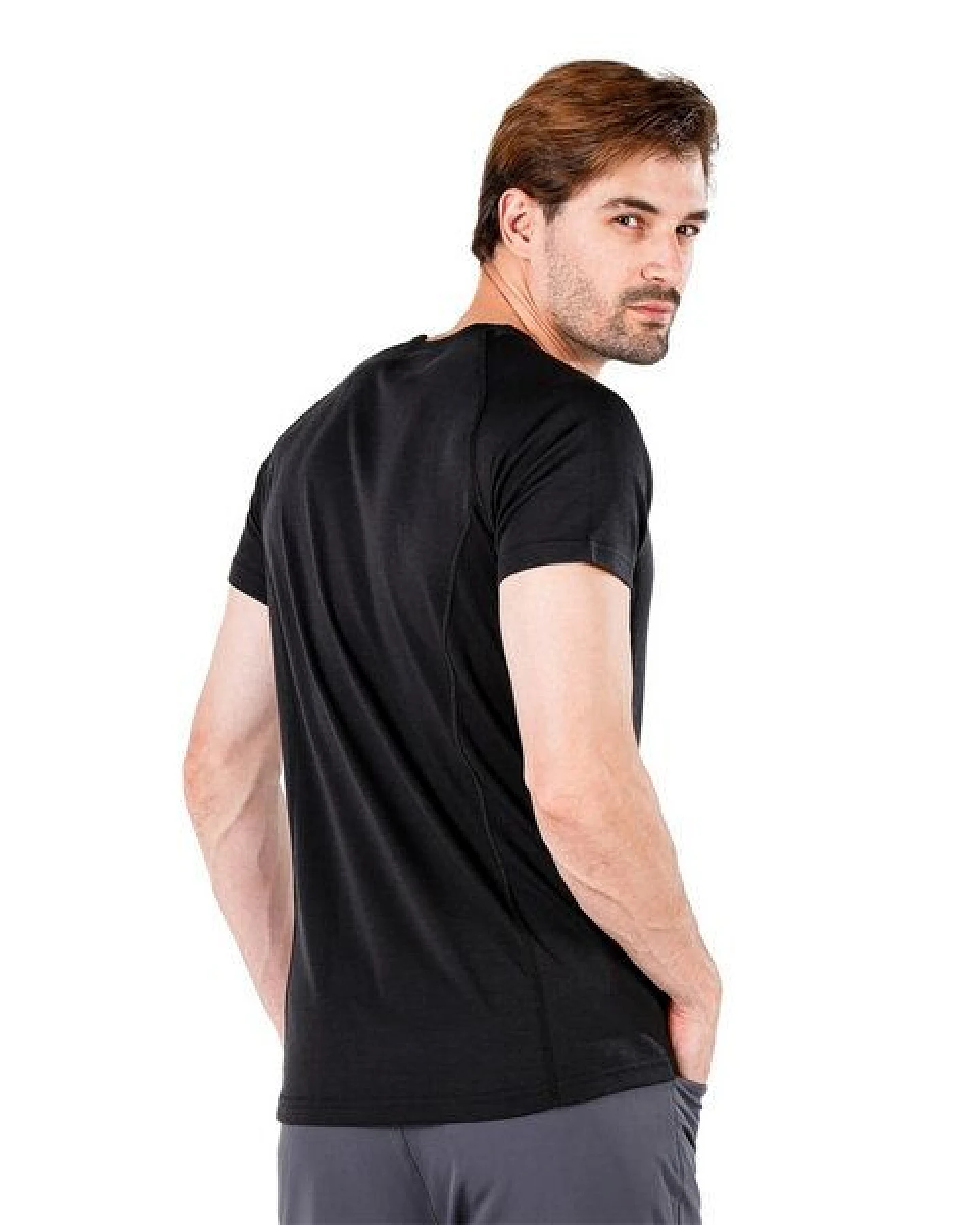 Woolona Kurzarmshirt - BERG- 100% Merinowolle – Ansicht 3