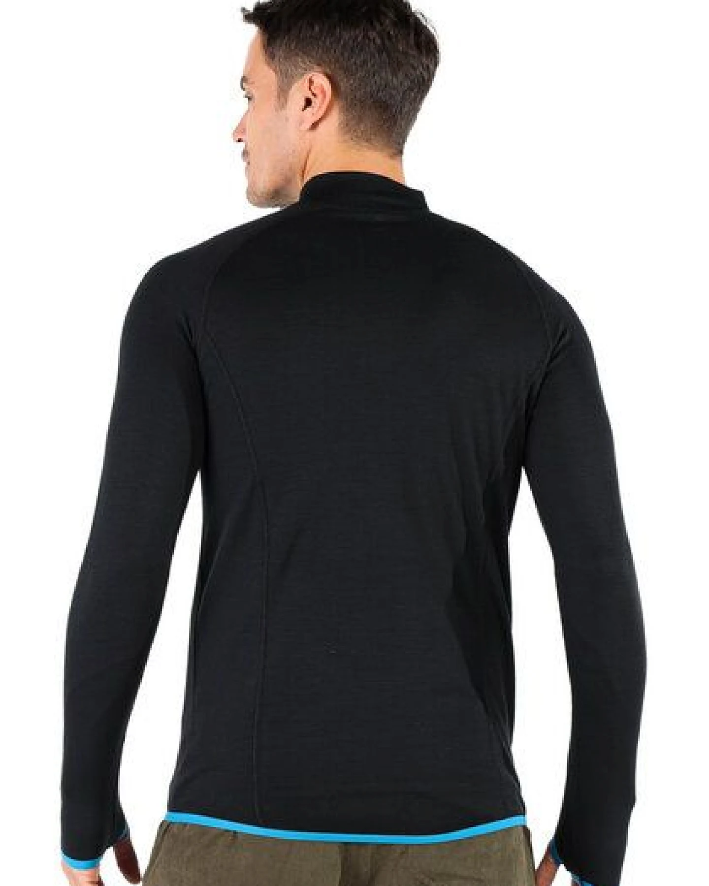 Woolona Langarmshirt - HALLDOR - 100% Merinowolle (Zip) – Ansicht 2