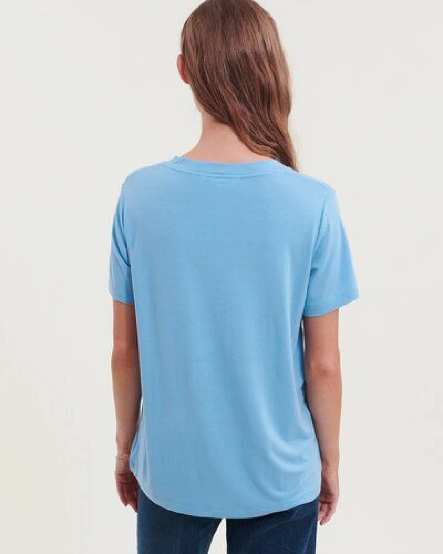 Basic Apparel T-Shirt JOLINE mit V-Ausschnitt aus Tencel – Ansicht 3