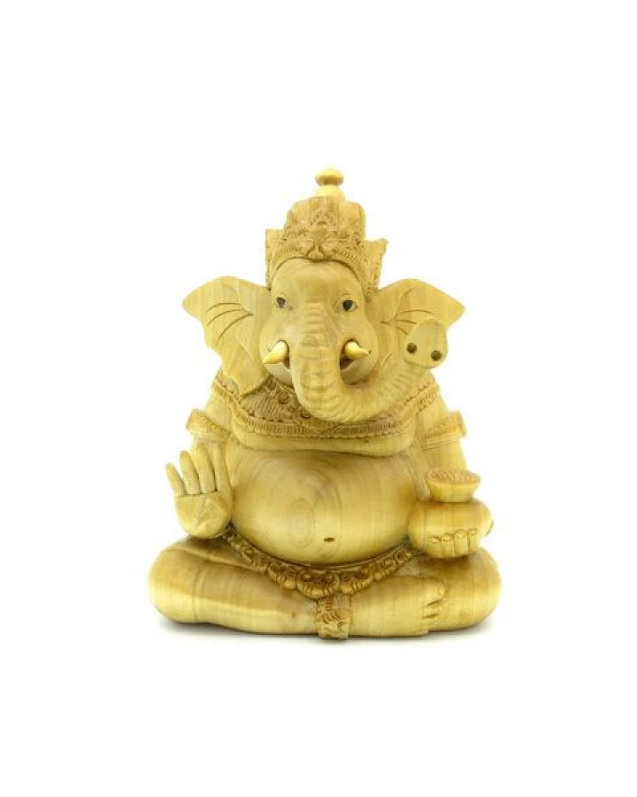 Just Be Ganesh Holzfigur