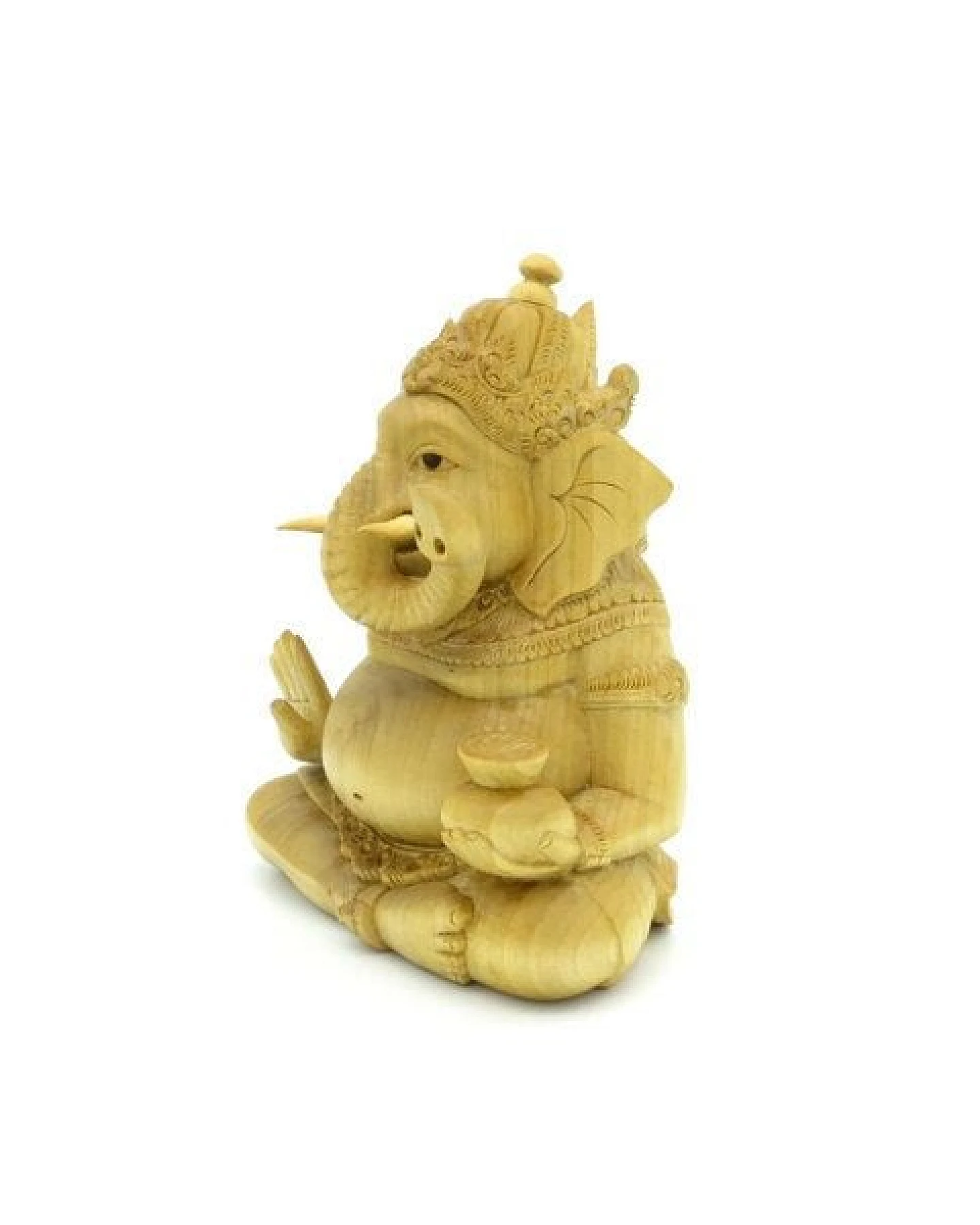 Just Be Ganesh Holzfigur – Ansicht 3