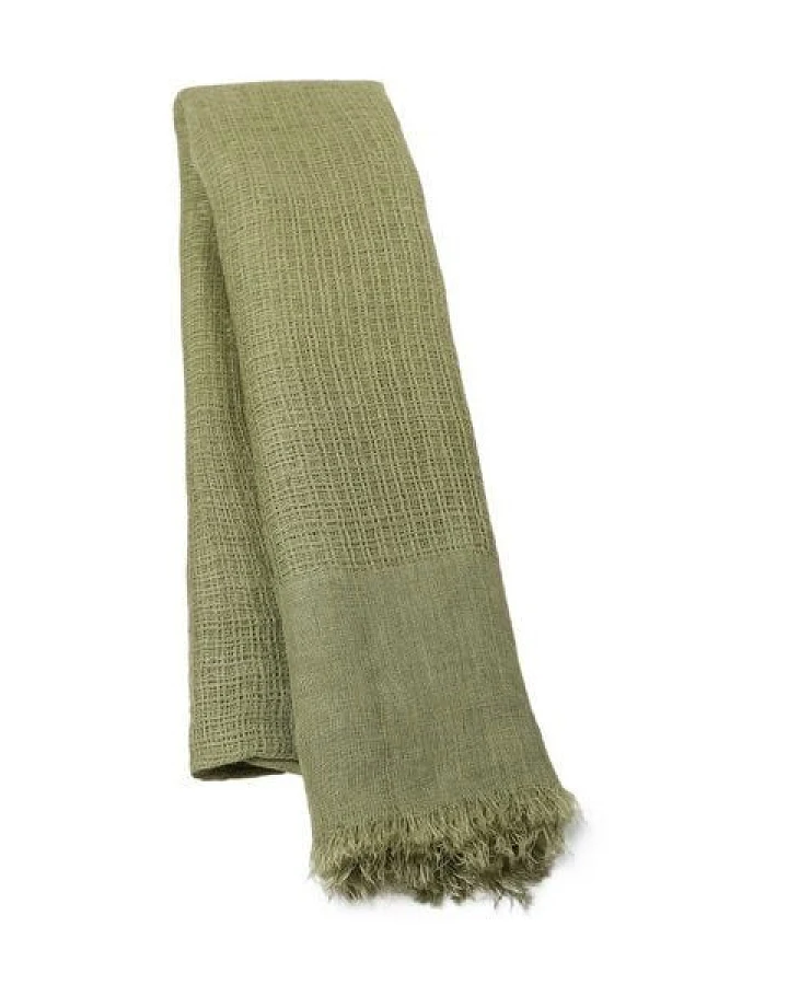 HeritageModa Handgefertigter Unisex-Leinenschal
