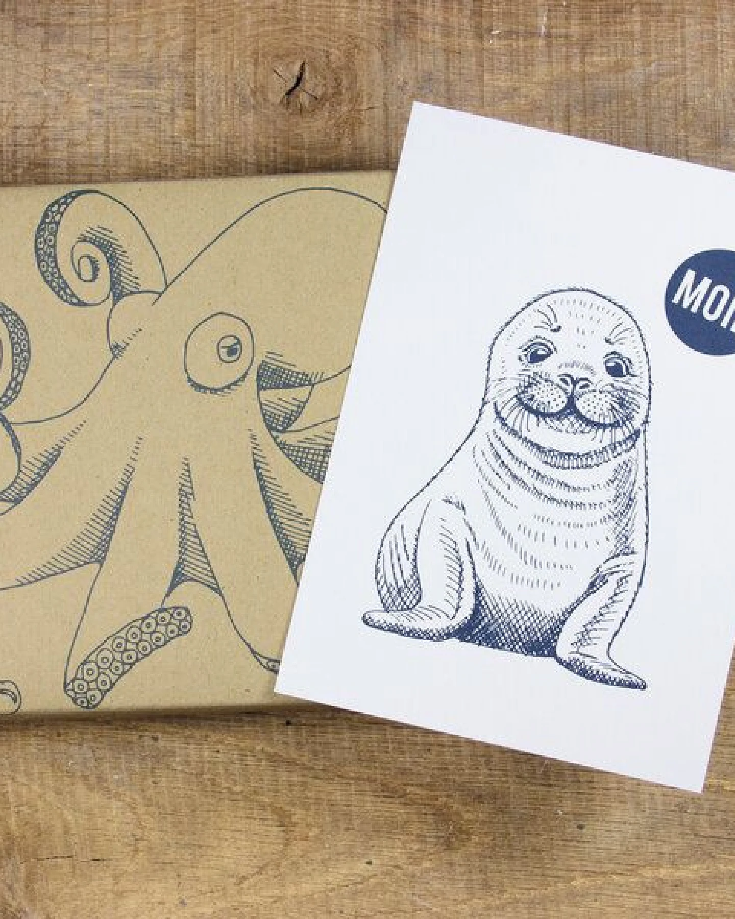 Bow & Hummingbird Postkarte "Moin Seehund" – Ansicht 2