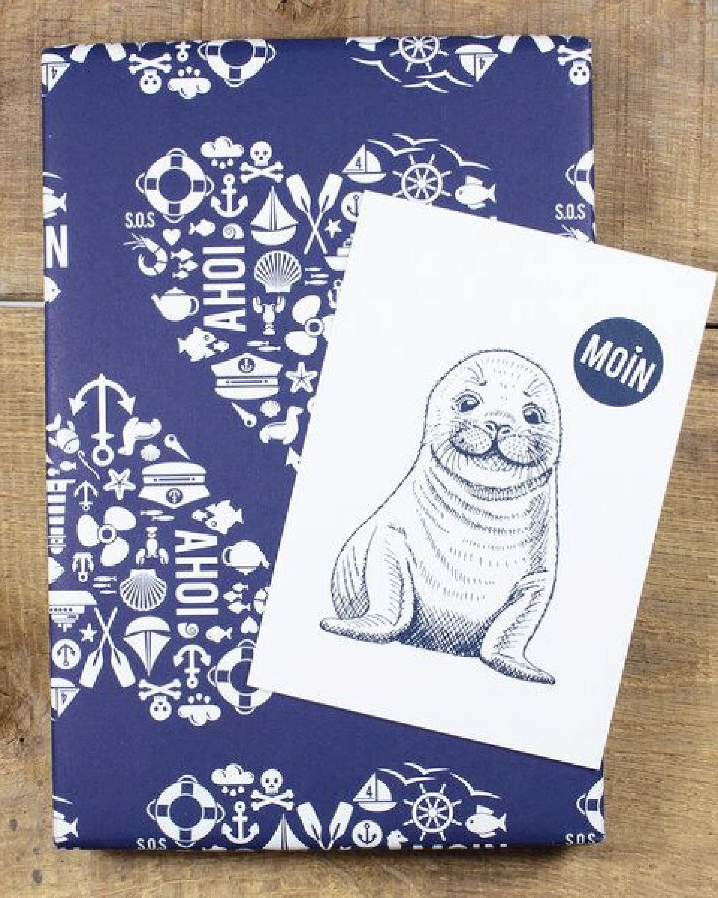 Bow & Hummingbird Postkarte "Moin Seehund" – Ansicht 3