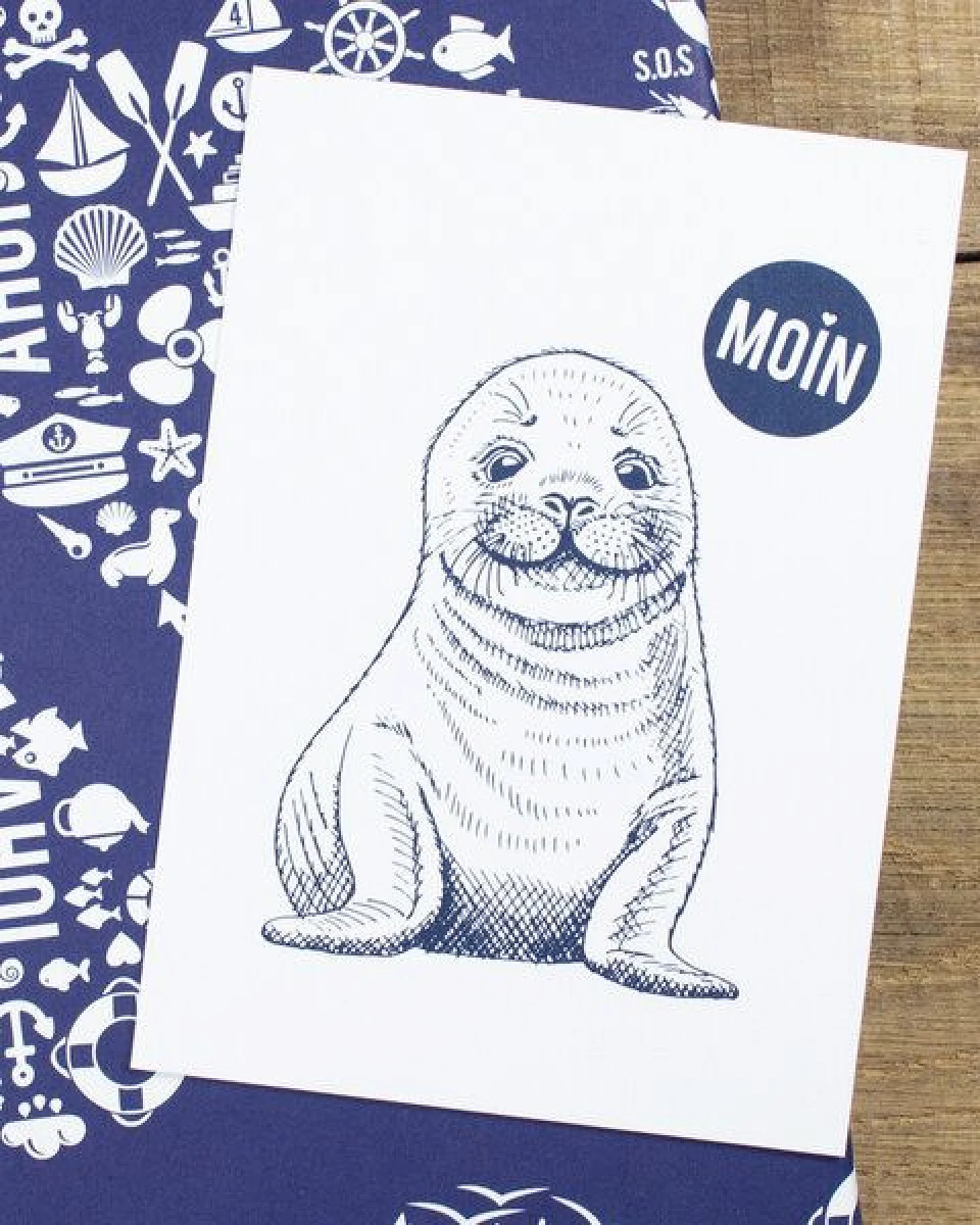 Bow & Hummingbird Postkarte "Moin Seehund" – Ansicht 4