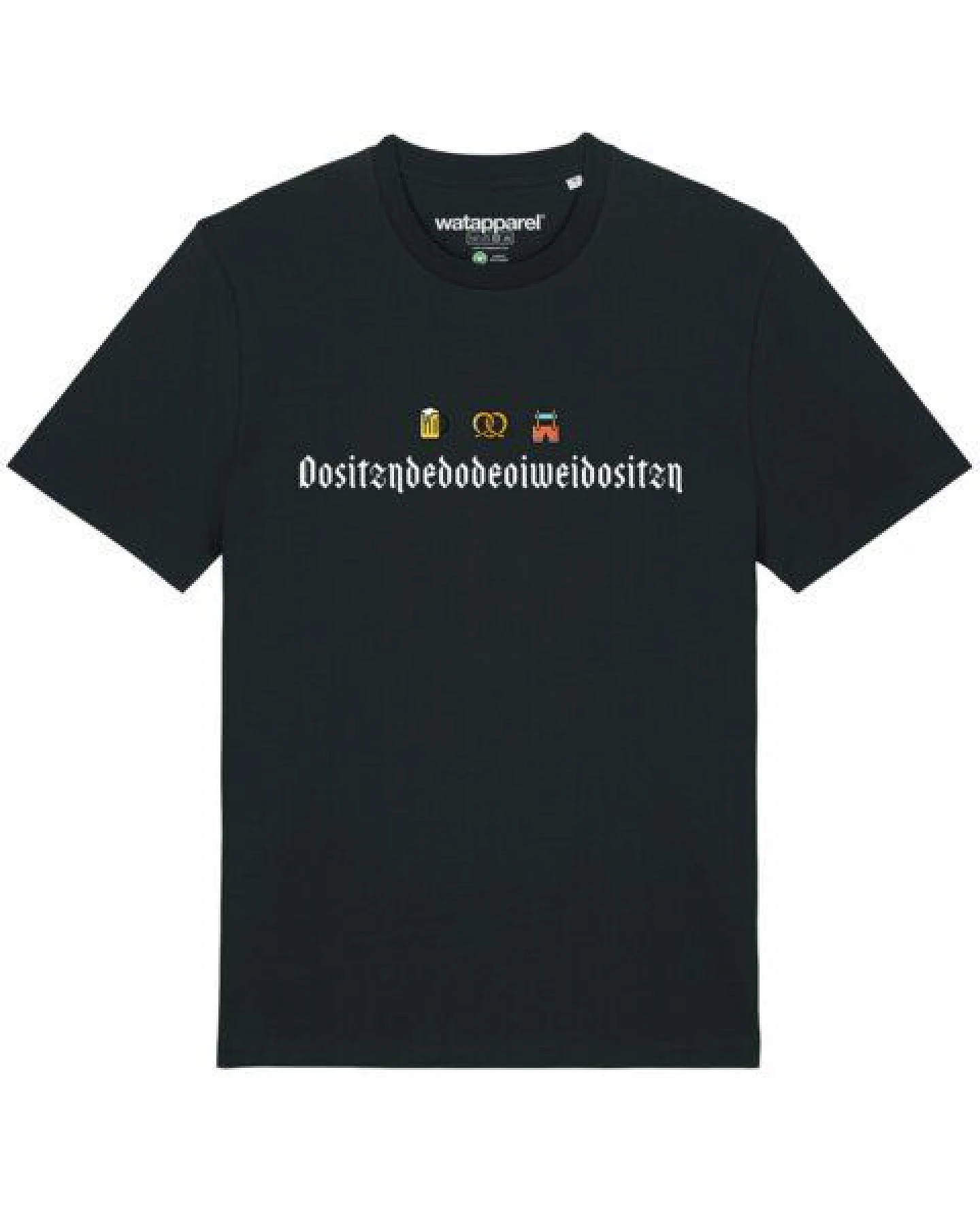 watapparel T-Shirt Unisex Dositzndedodeoiweidositzn – Ansicht 2