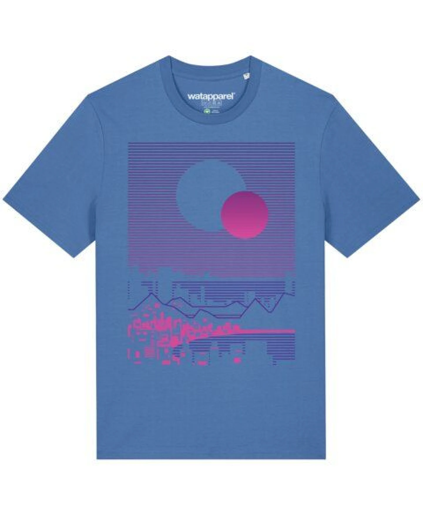 watapparel T-Shirt Unisex Sun and Moon Skyline – Ansicht 2