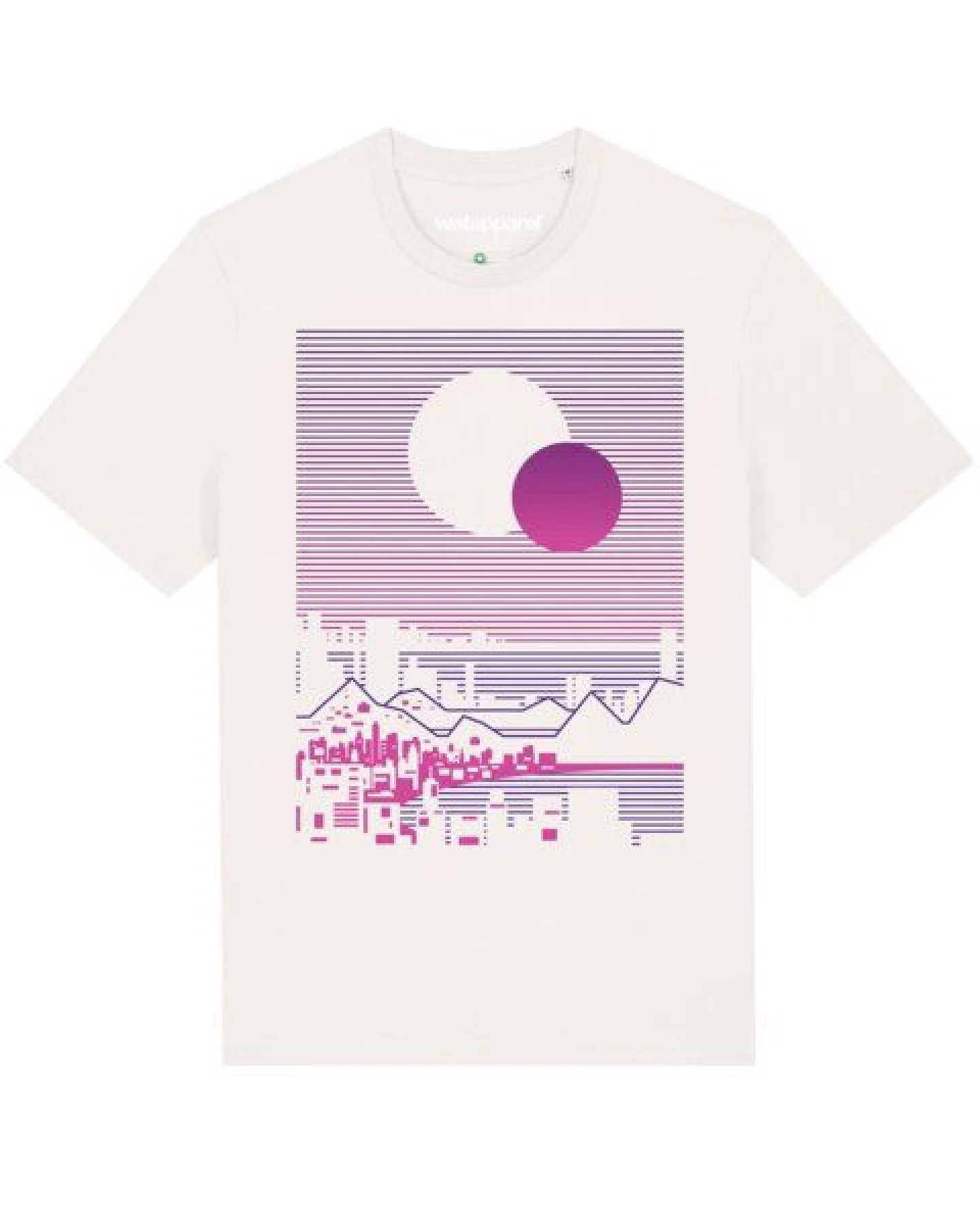 watapparel T-Shirt Unisex Sun and Moon Skyline – Ansicht 2