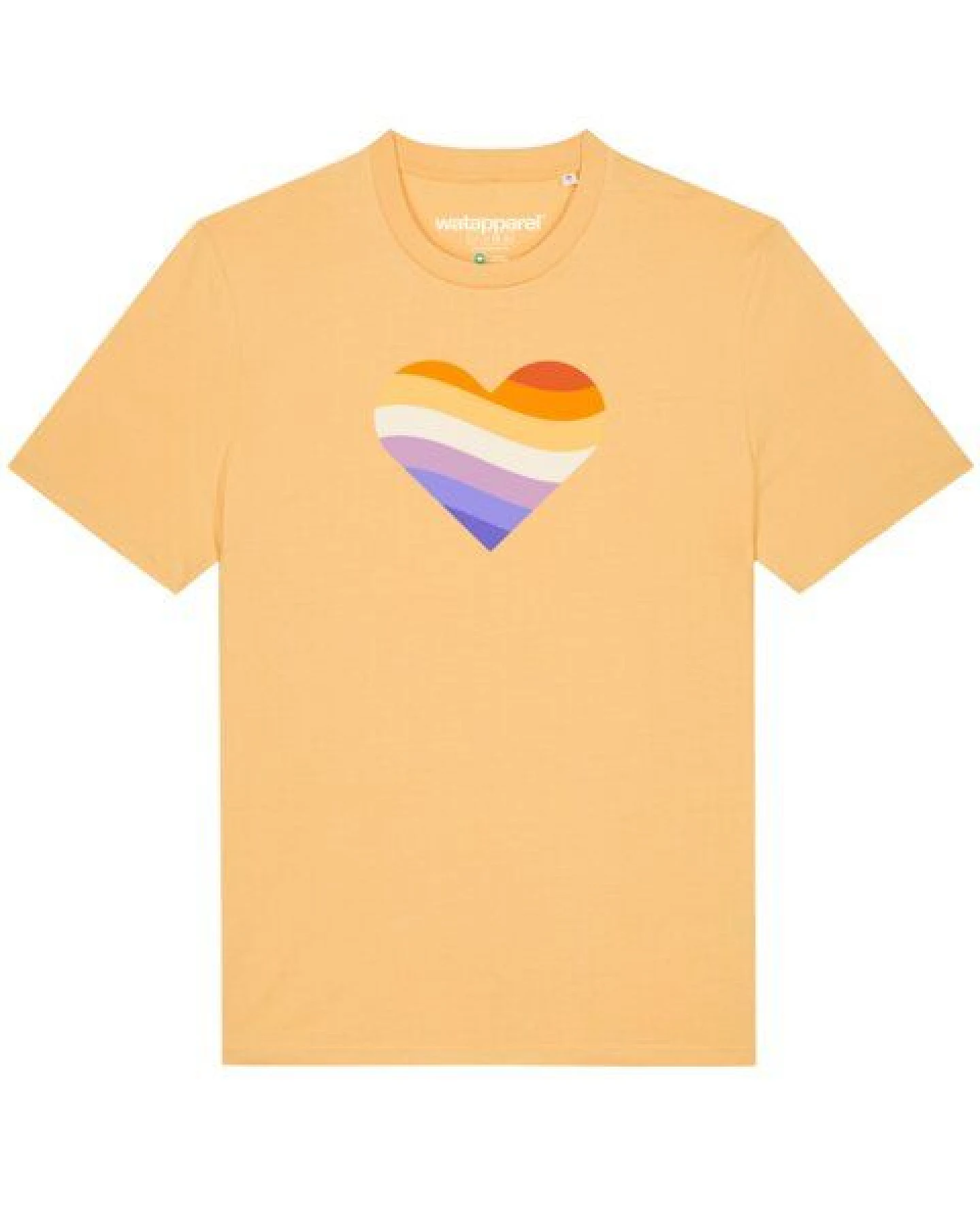 watapparel T-Shirt Unisex Rainbow Heart – Ansicht 2
