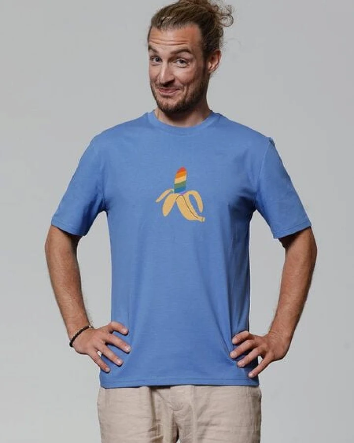 watapparel T-Shirt Unisex Rainbow Banana