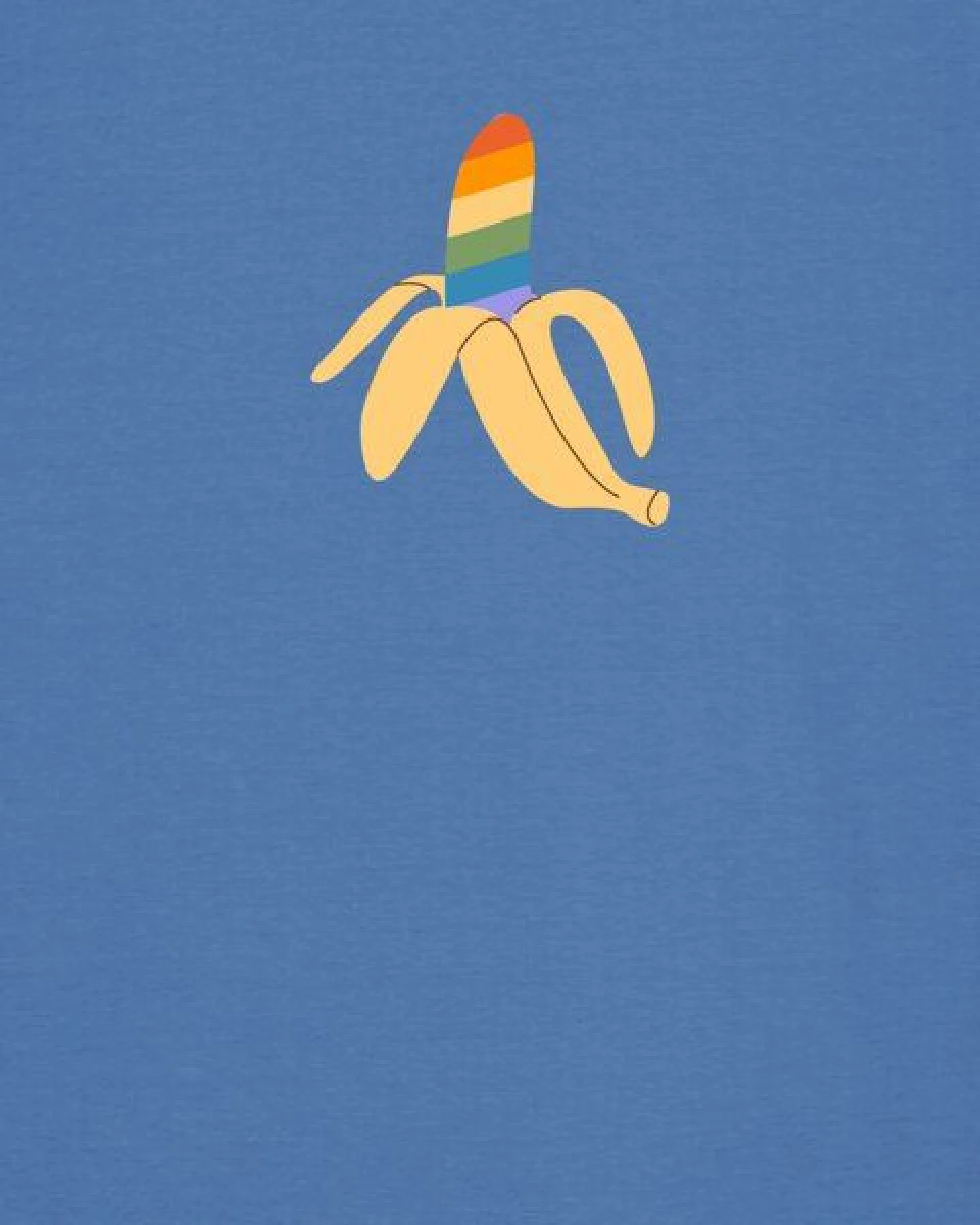 watapparel T-Shirt Unisex Rainbow Banana – Ansicht 3