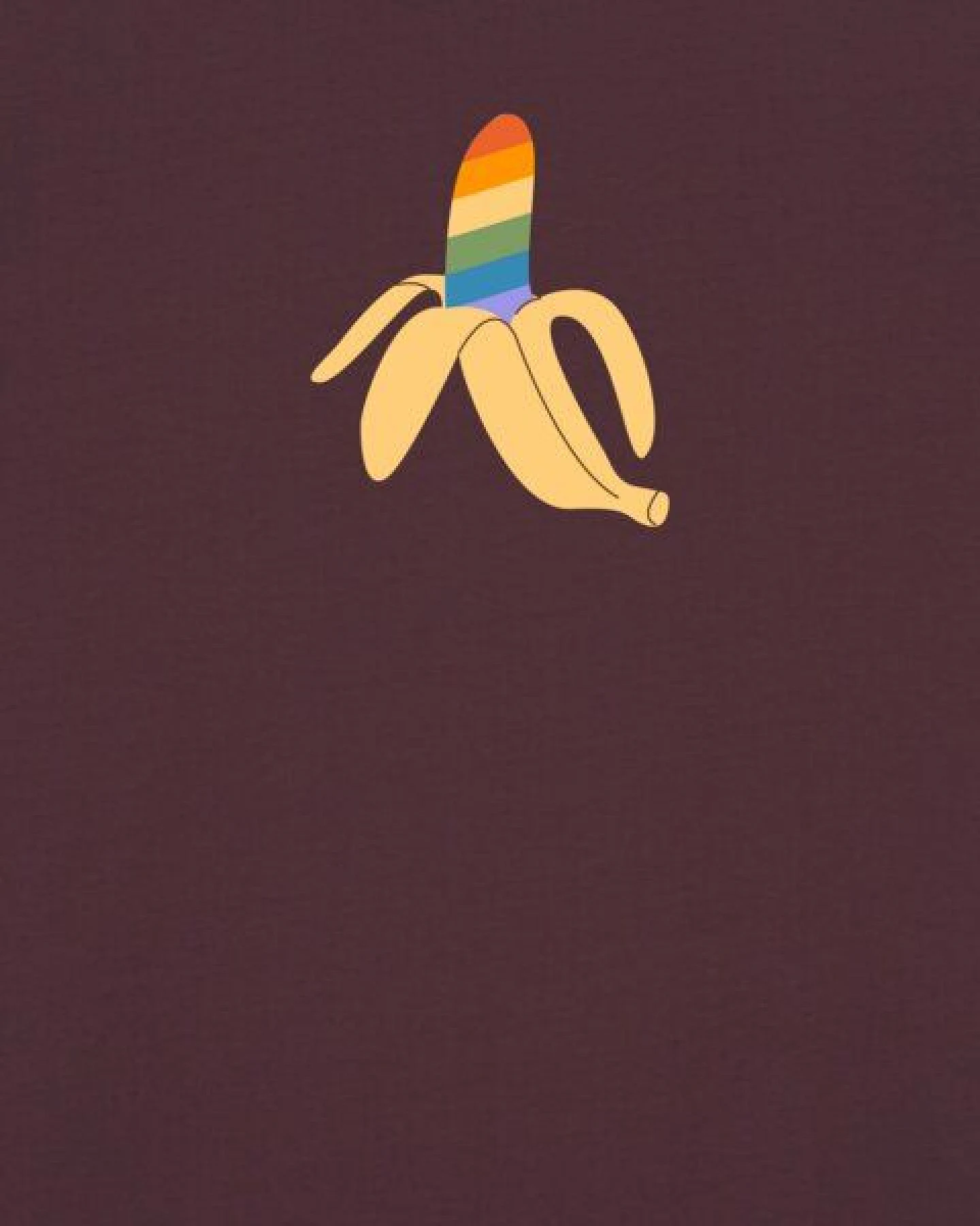 watapparel T-Shirt Unisex Rainbow Banana – Ansicht 3