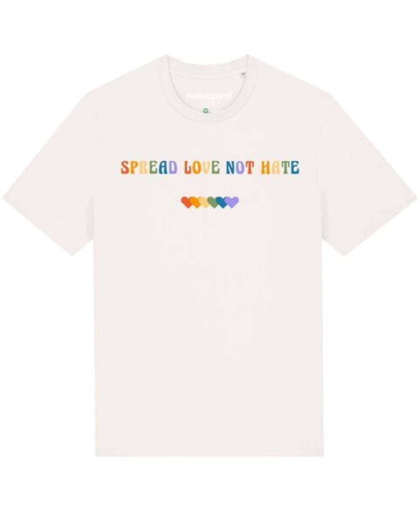 watapparel T-Shirt Unisex Spread Love not Hate – Ansicht 2