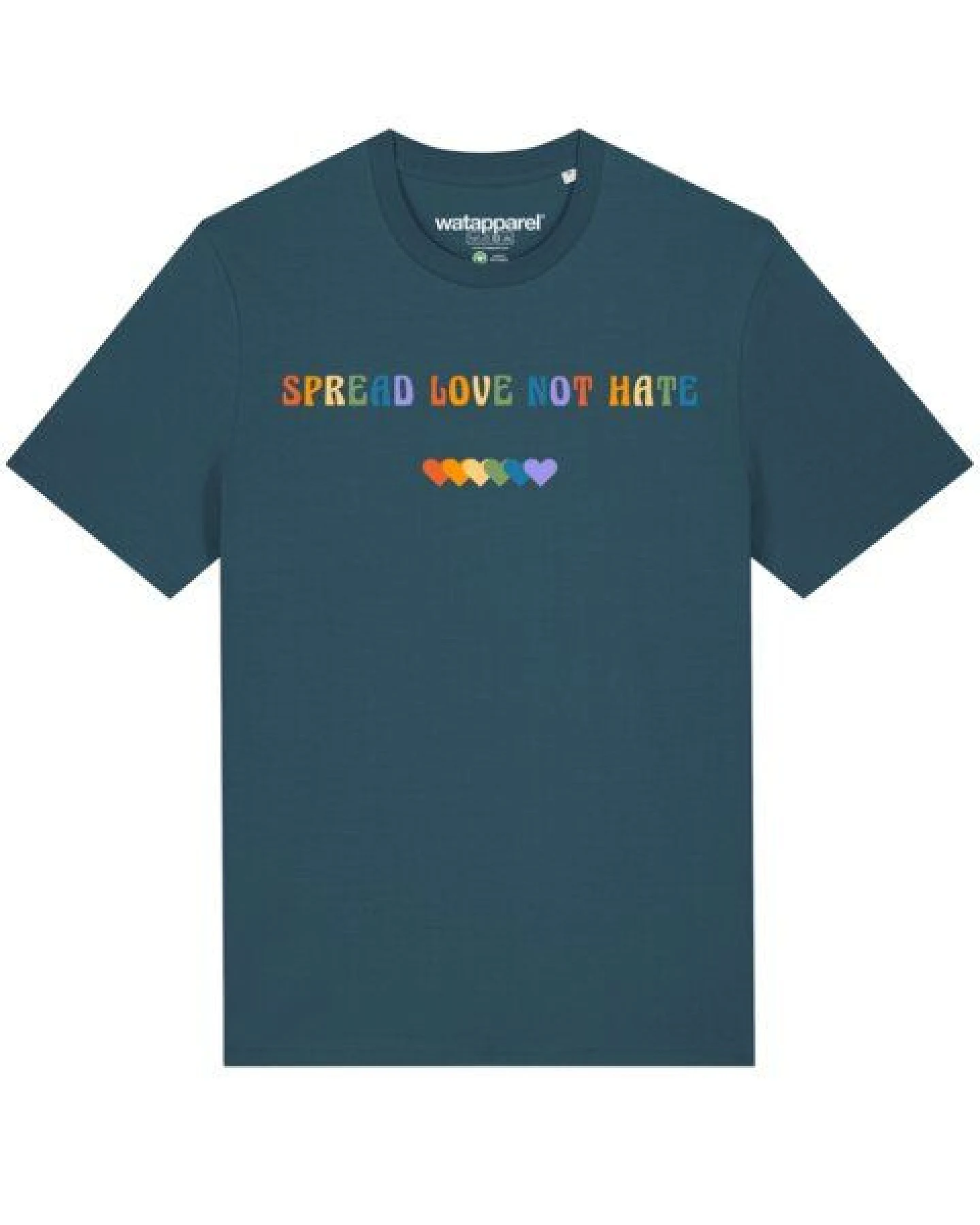 watapparel T-Shirt Unisex Spread Love not Hate – Ansicht 2