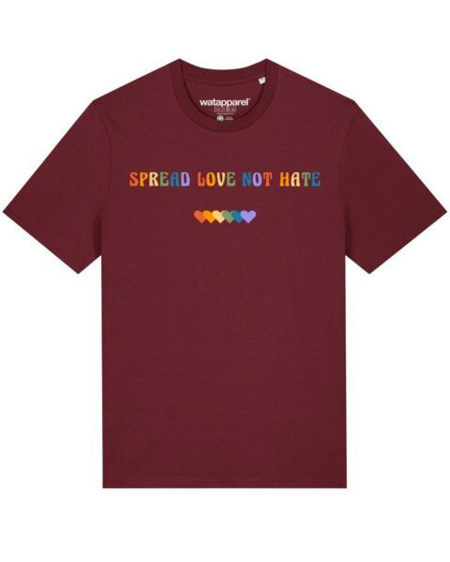 watapparel T-Shirt Unisex Spread Love not Hate – Ansicht 2